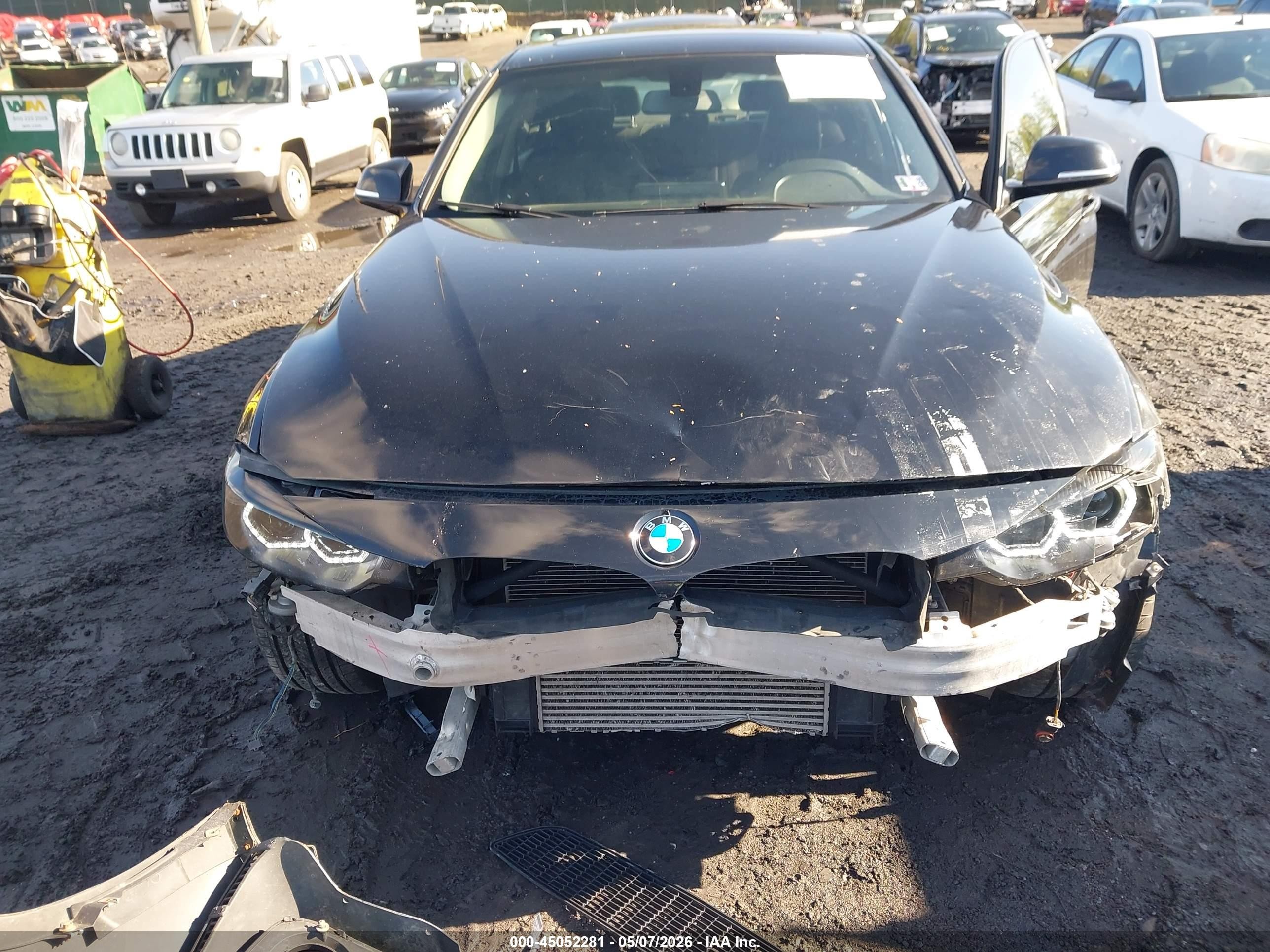 2015 Bmw 320i Xdrive Black vin: WBA3C3G52FNT52514