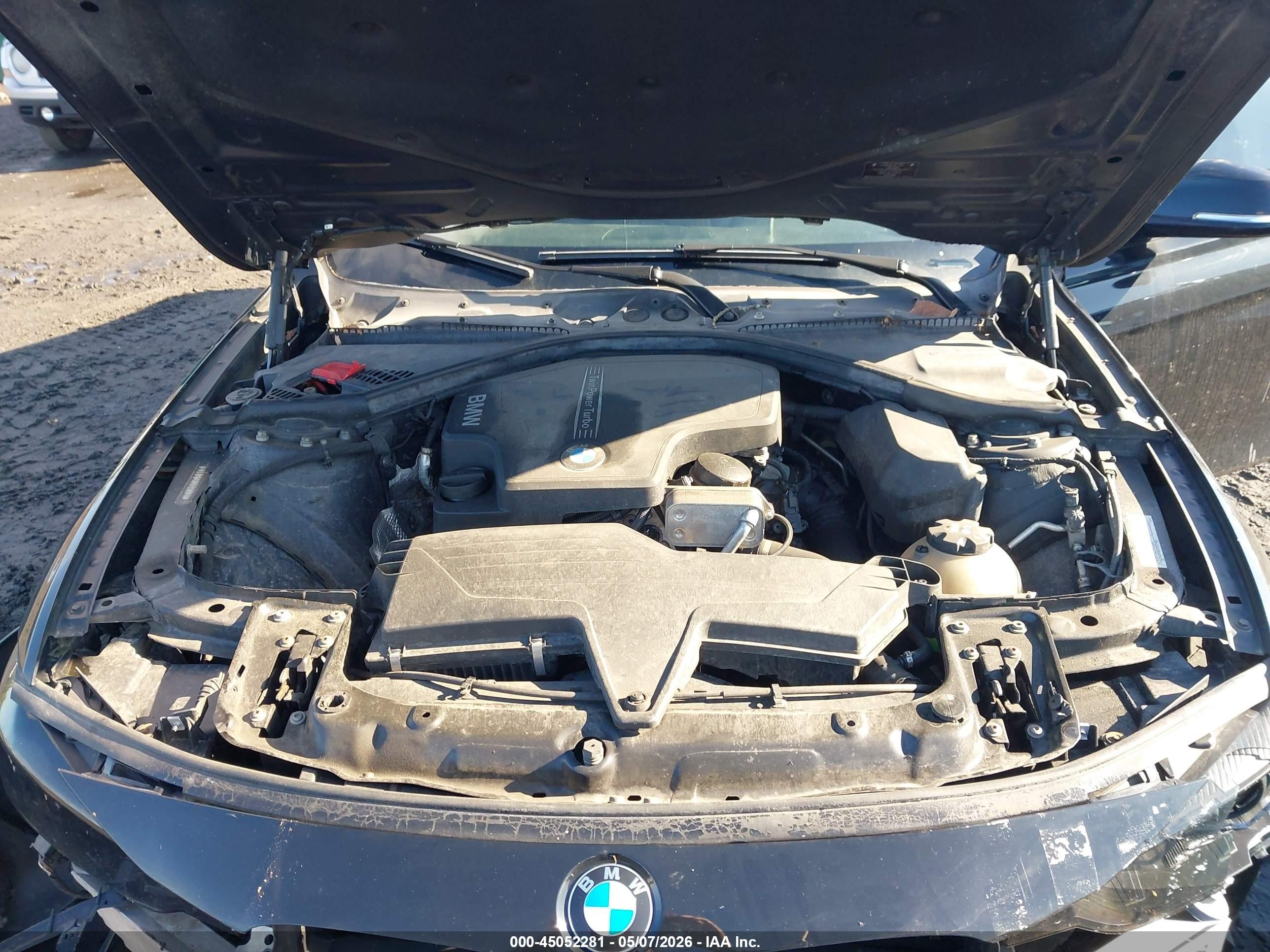 2015 Bmw 320i Xdrive Black vin: WBA3C3G52FNT52514