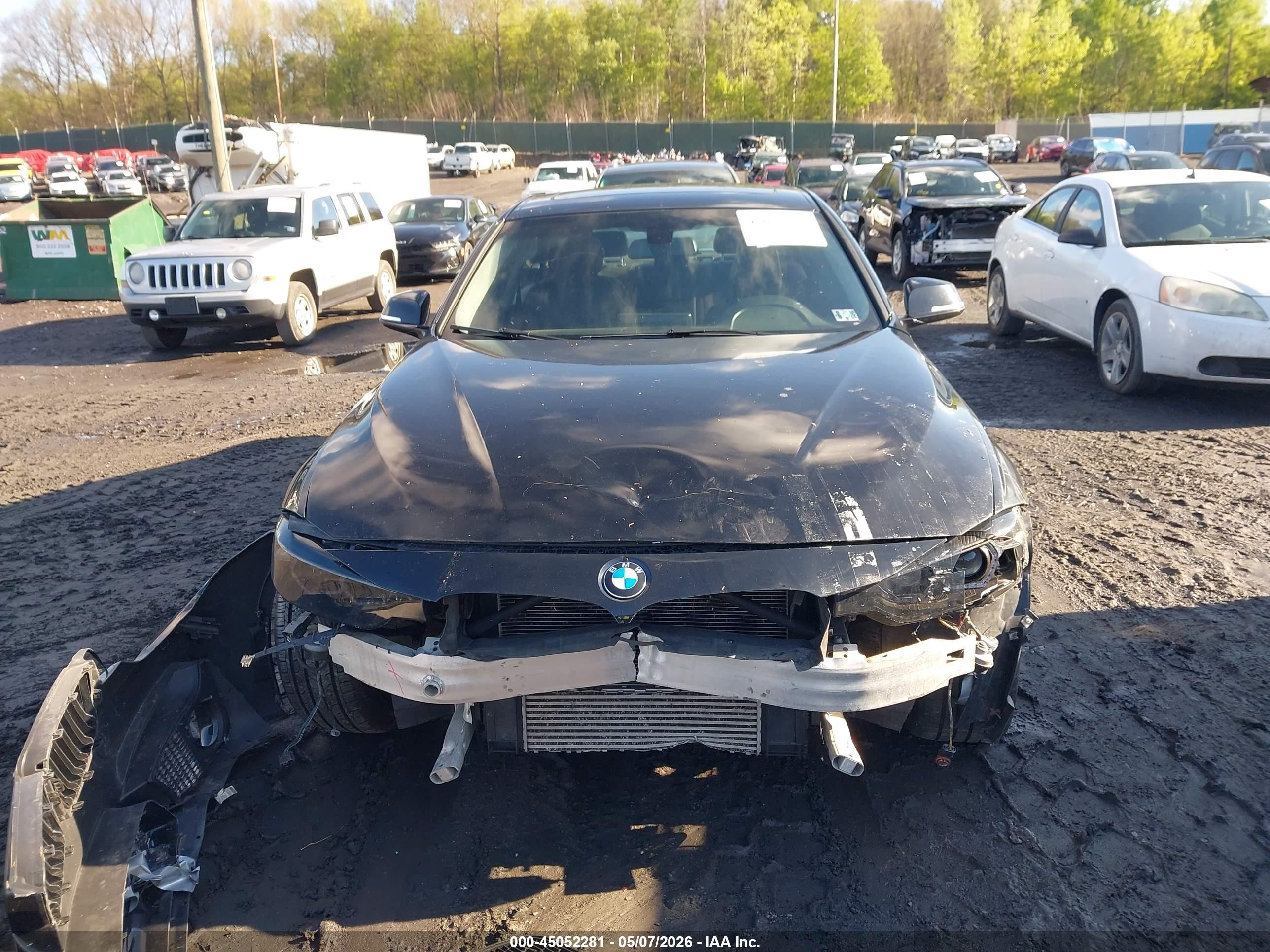 2015 Bmw 320i Xdrive Black vin: WBA3C3G52FNT52514