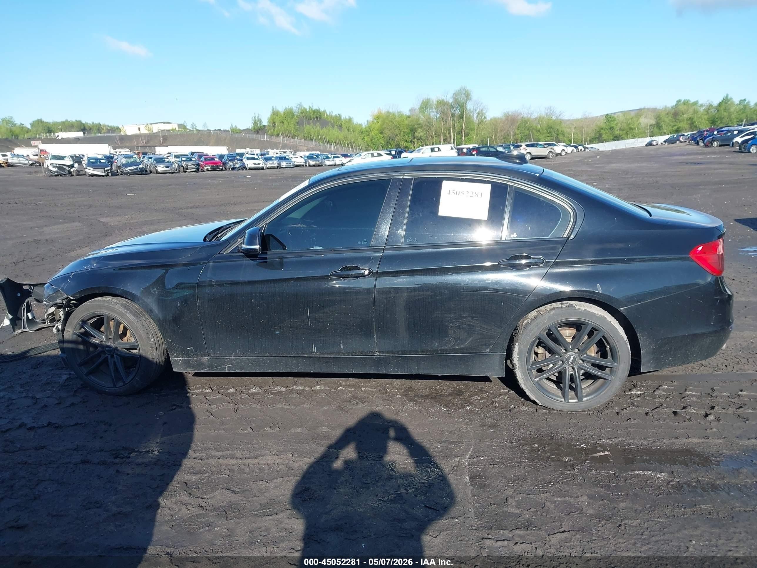 2015 Bmw 320i Xdrive Black vin: WBA3C3G52FNT52514