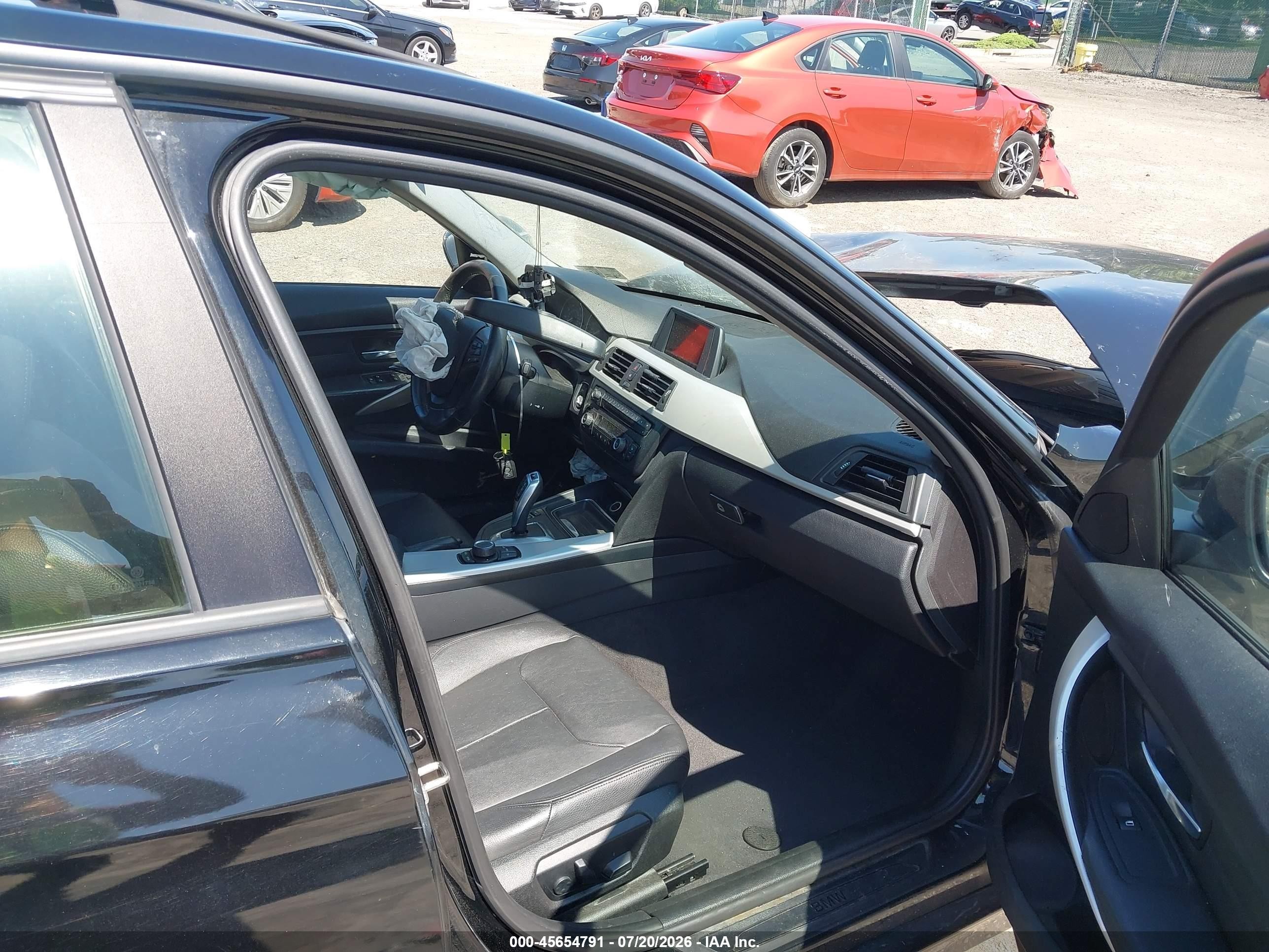 2014 Bmw 320i Xdrive Black vin: WBA3C3G53ENS69639