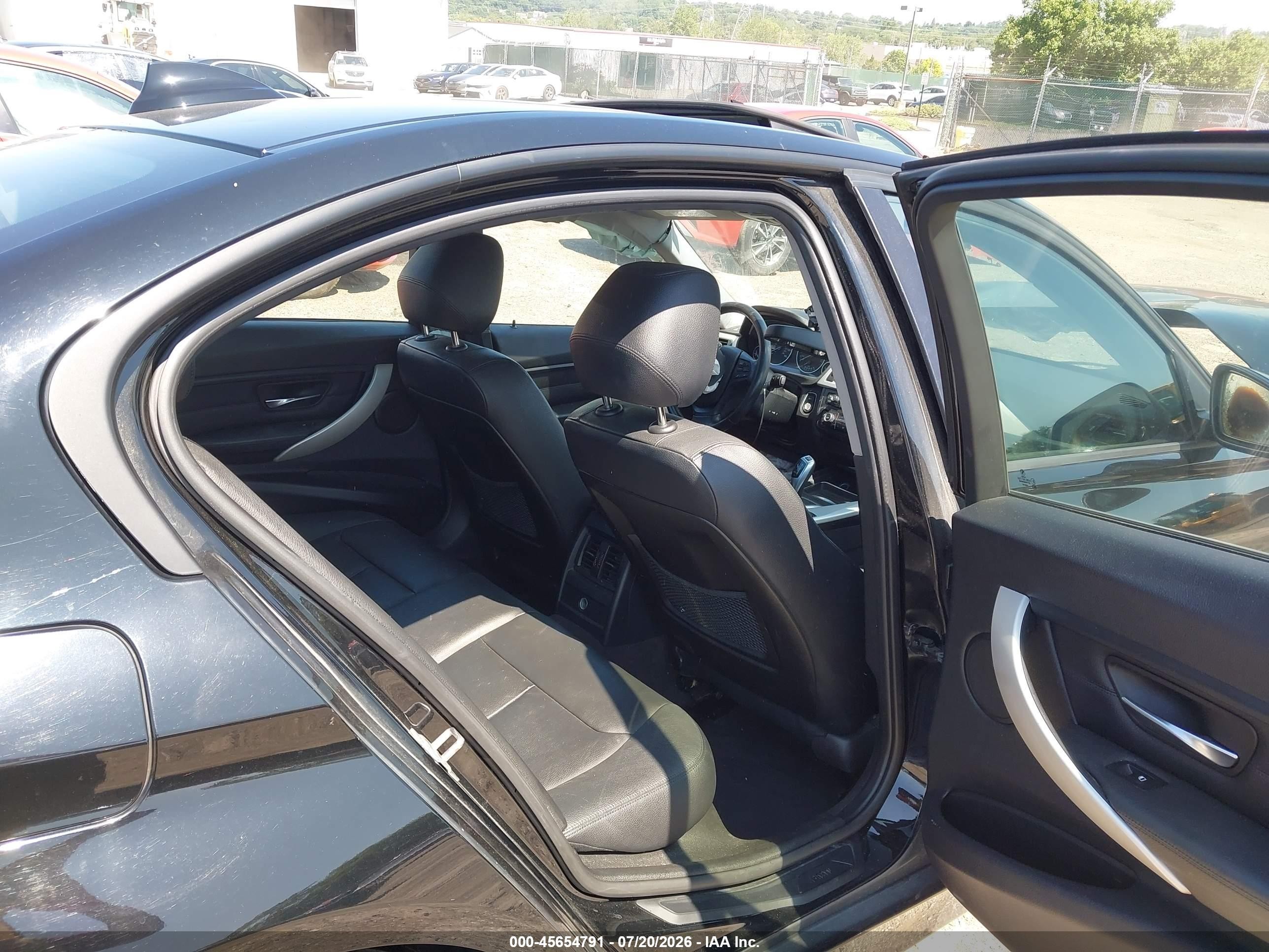 2014 Bmw 320i Xdrive Black vin: WBA3C3G53ENS69639