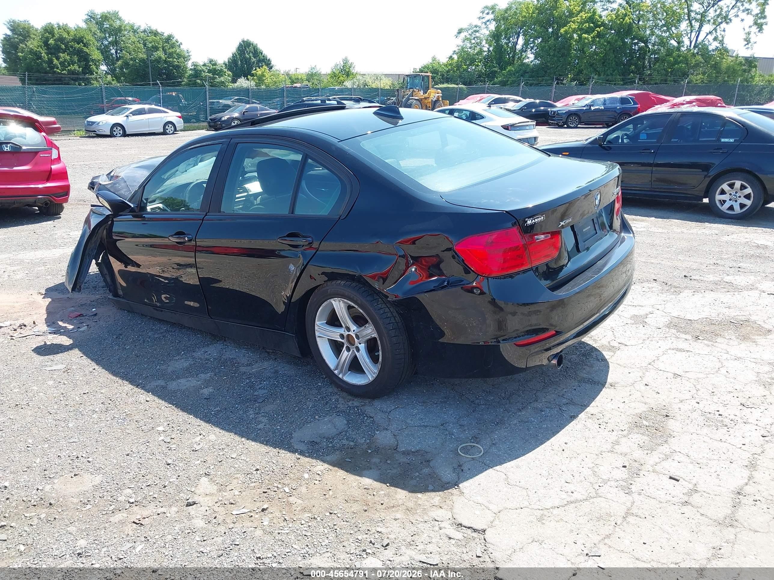 2014 Bmw 320i Xdrive Black vin: WBA3C3G53ENS69639