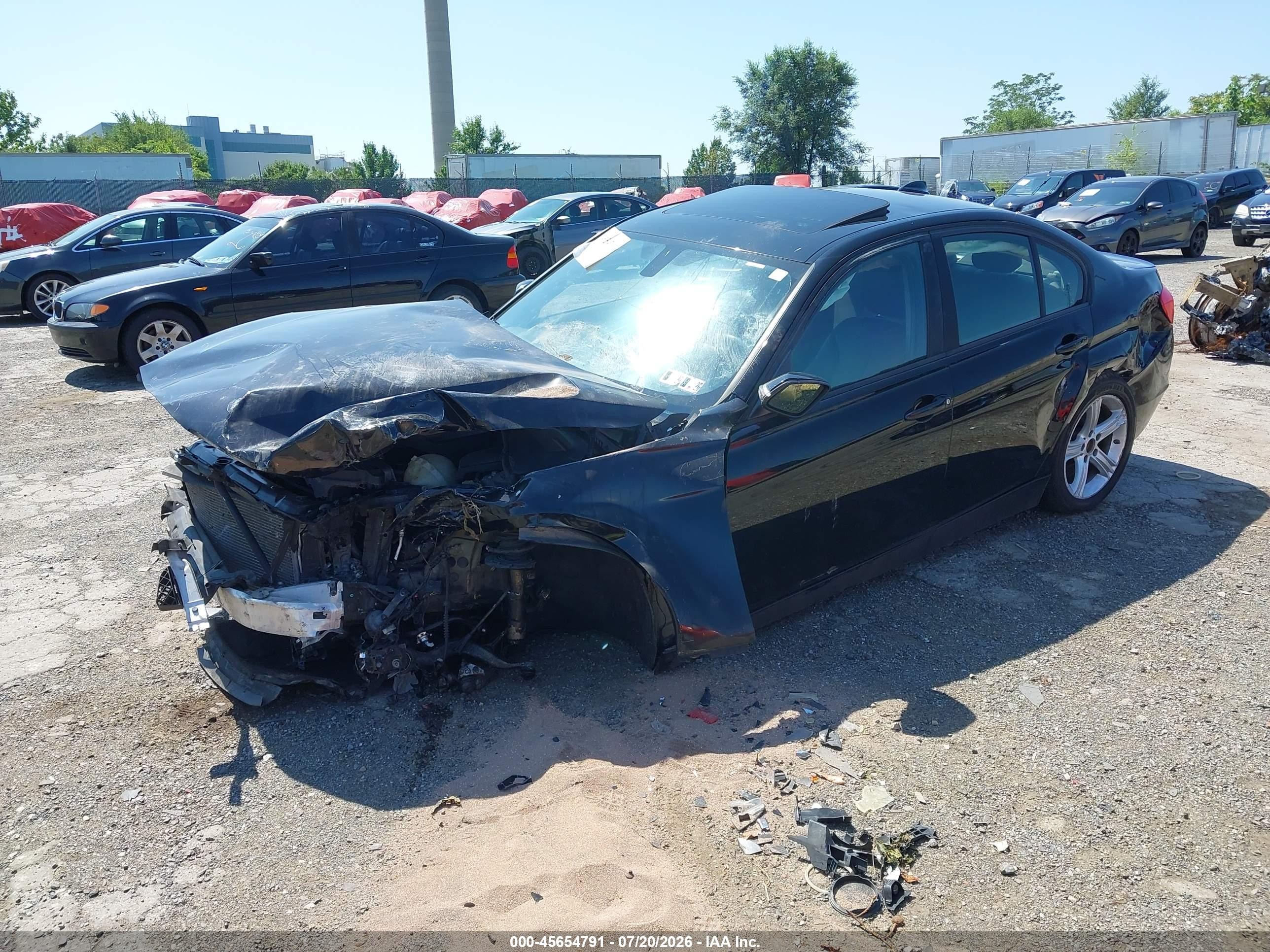 2014 Bmw 320i Xdrive Black vin: WBA3C3G53ENS69639