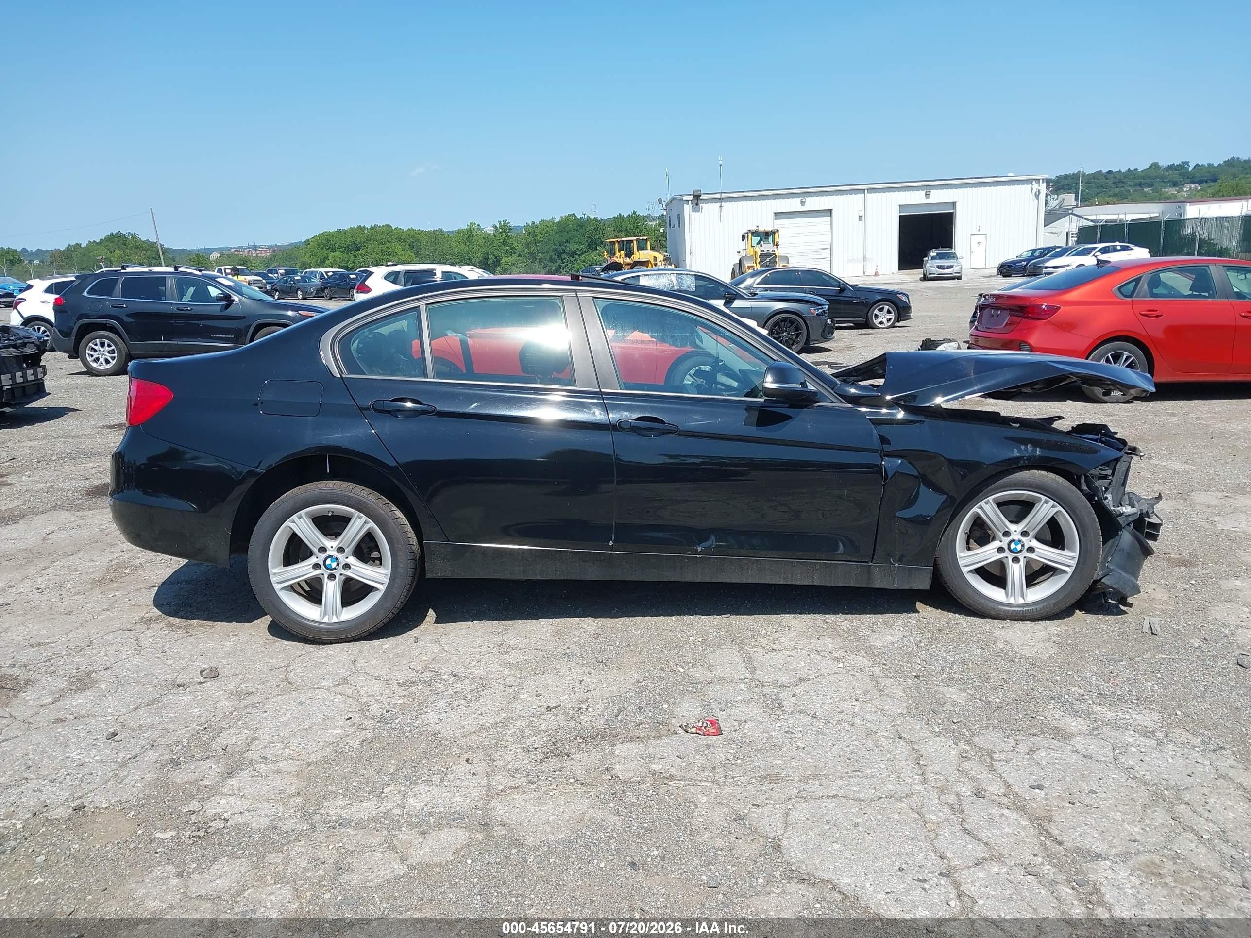 2014 Bmw 320i Xdrive Black vin: WBA3C3G53ENS69639