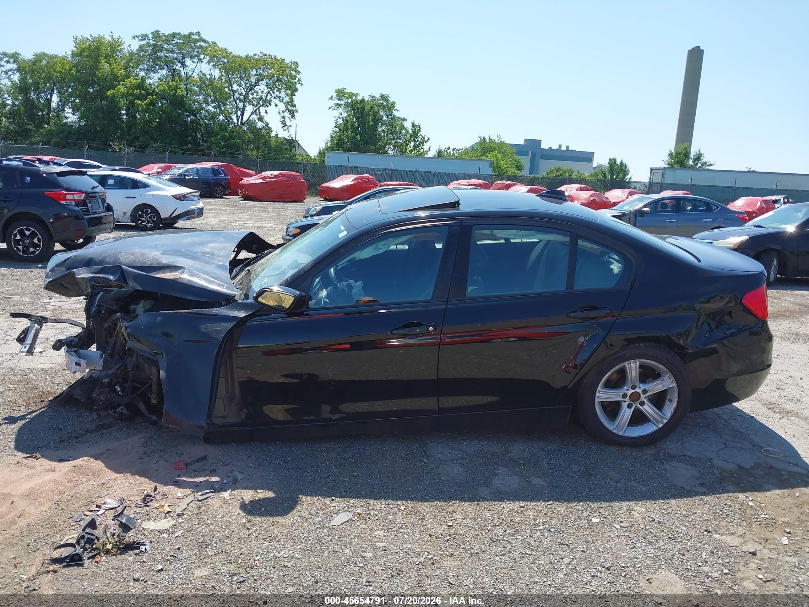 2014 Bmw 320i Xdrive Black vin: WBA3C3G53ENS69639