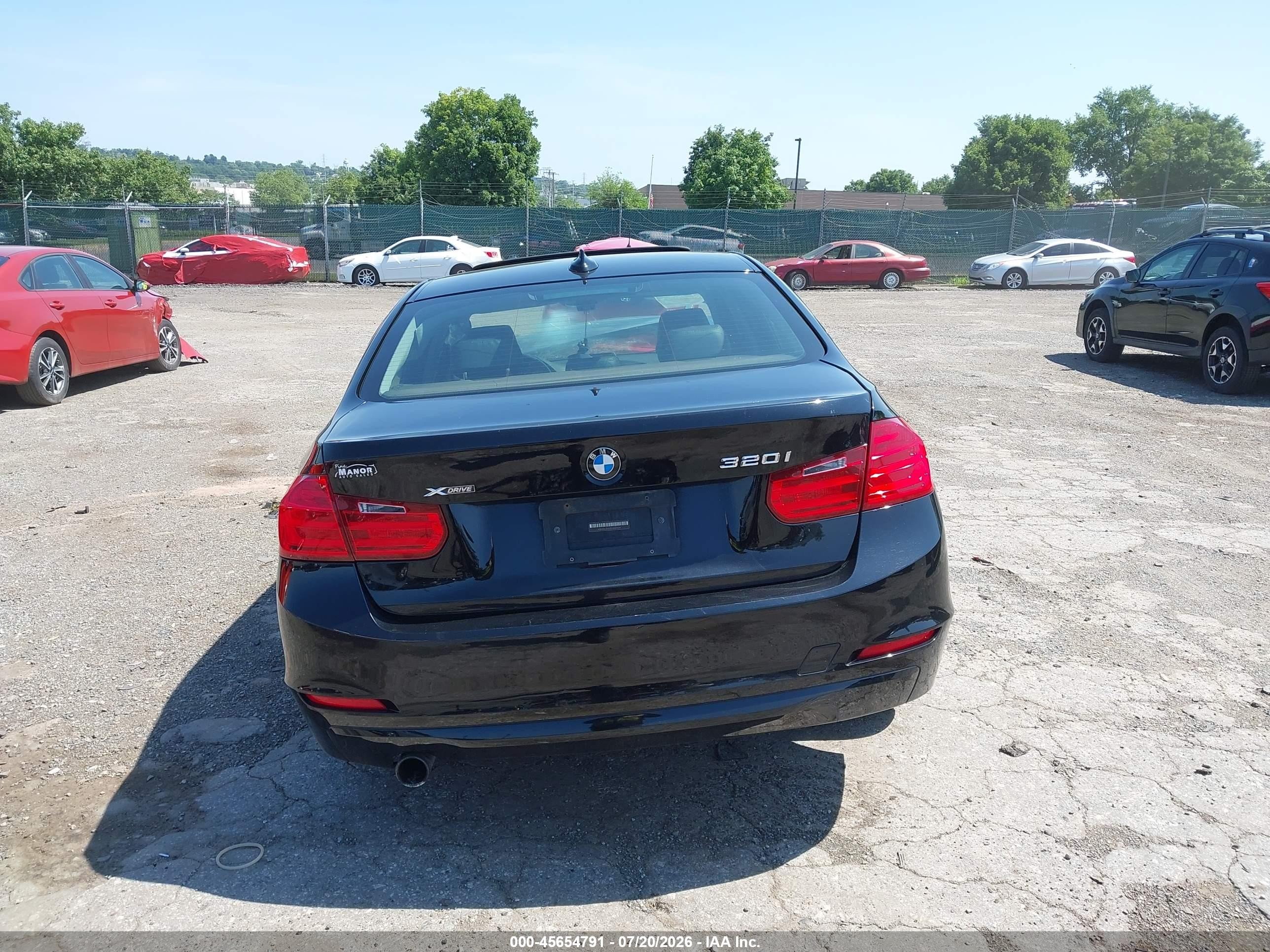 2014 Bmw 320i Xdrive Black vin: WBA3C3G53ENS69639