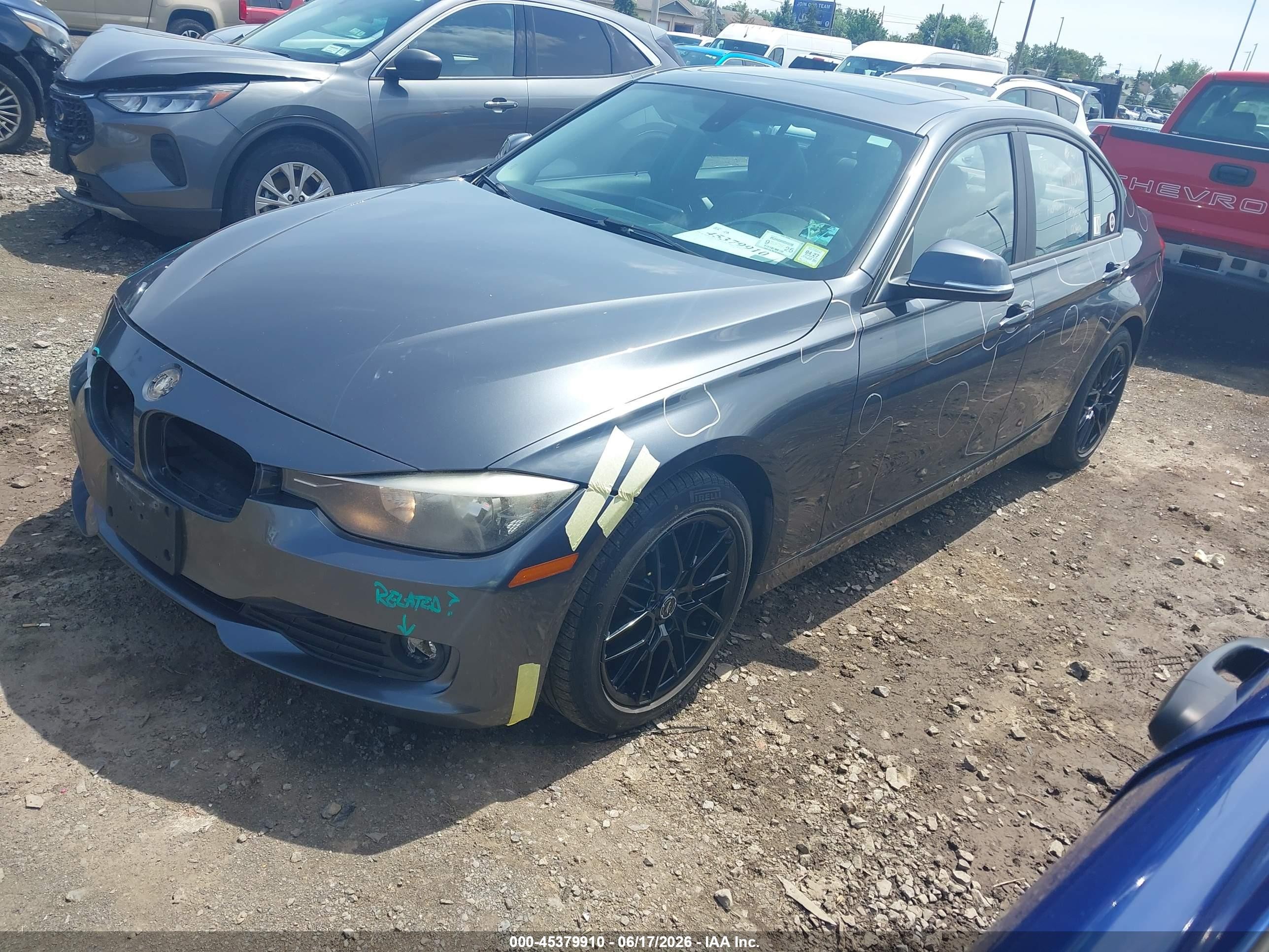 2014 Bmw 320i Xdrive Gray vin: WBA3C3G53ENS71472