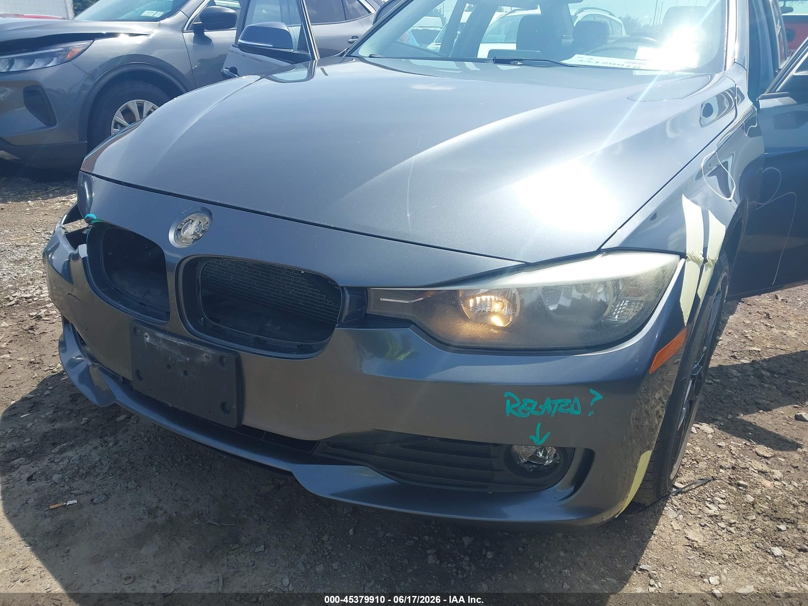 2014 Bmw 320i Xdrive Gray vin: WBA3C3G53ENS71472