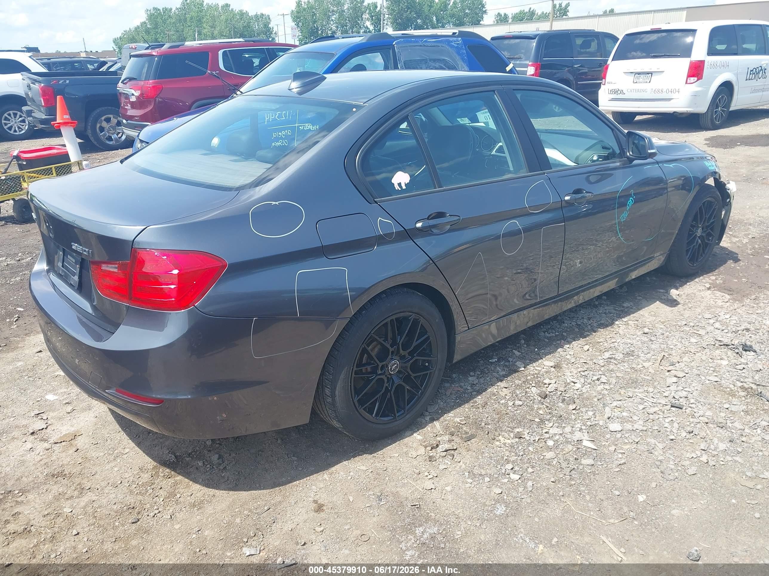 2014 Bmw 320i Xdrive Gray vin: WBA3C3G53ENS71472