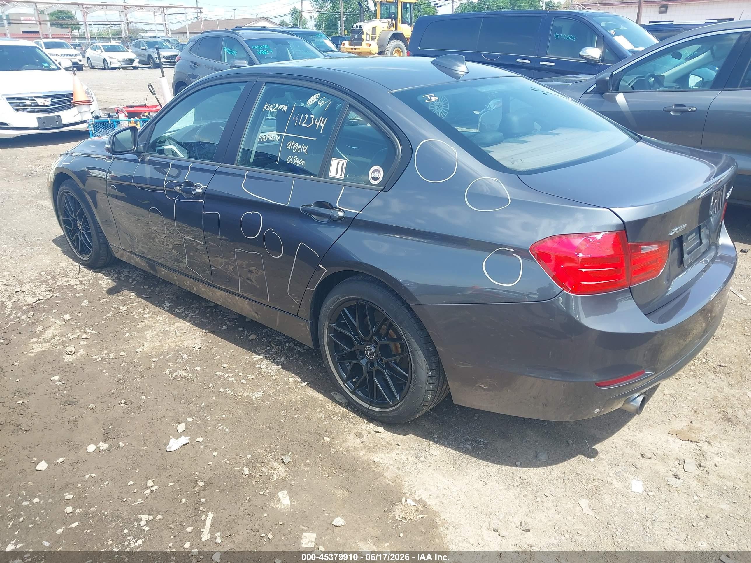 2014 Bmw 320i Xdrive Gray vin: WBA3C3G53ENS71472
