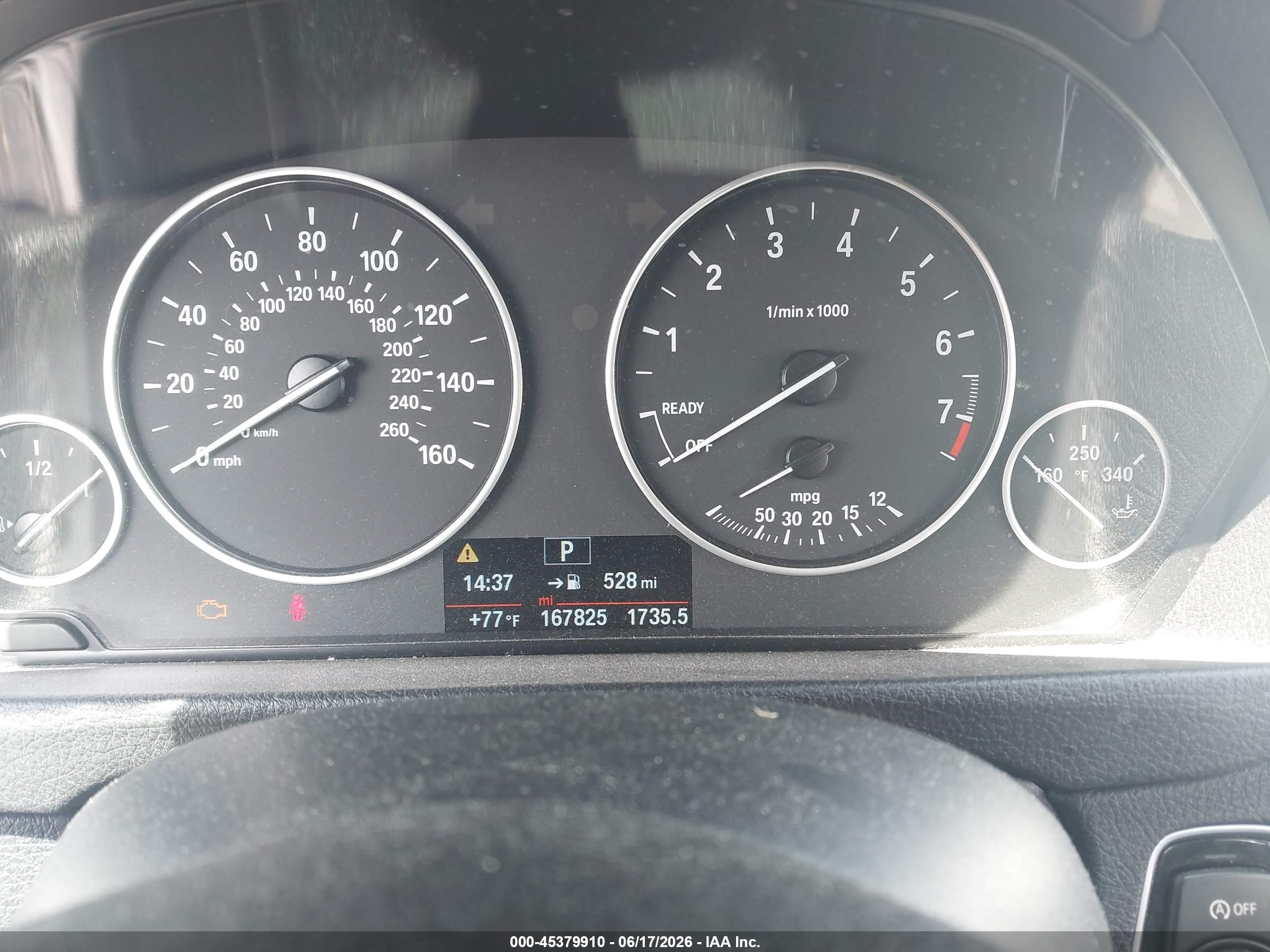 2014 Bmw 320i Xdrive Gray vin: WBA3C3G53ENS71472