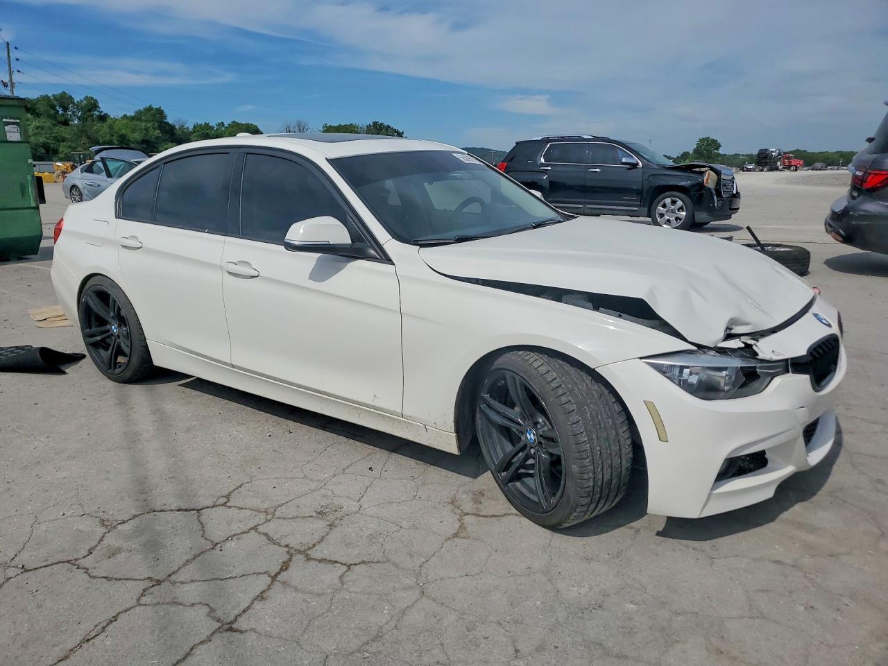2014 Bmw 320 I Xdrive White vin: WBA3C3G53ENS72010
