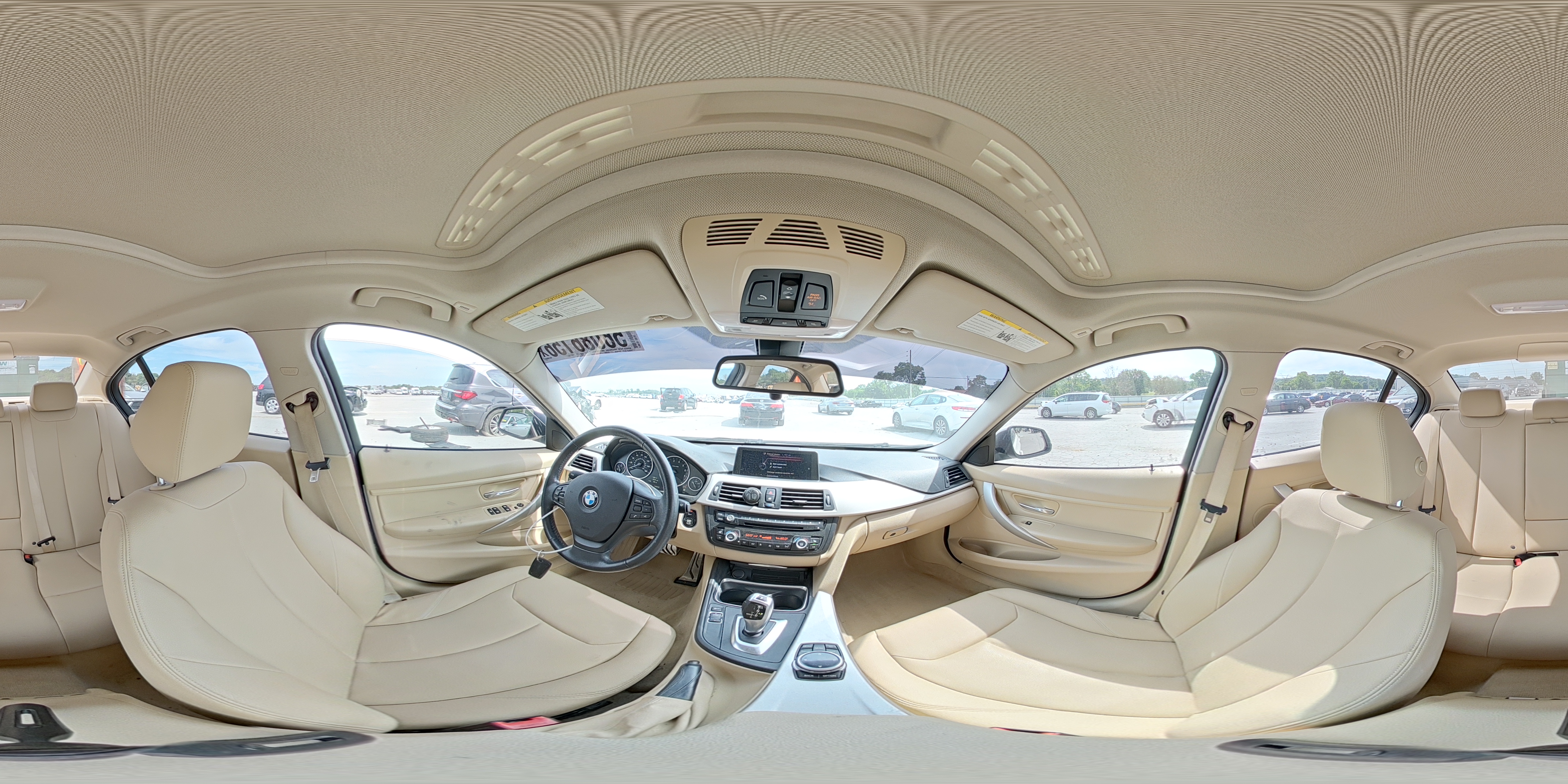 2014 Bmw 320 I Xdrive White vin: WBA3C3G53ENS72010