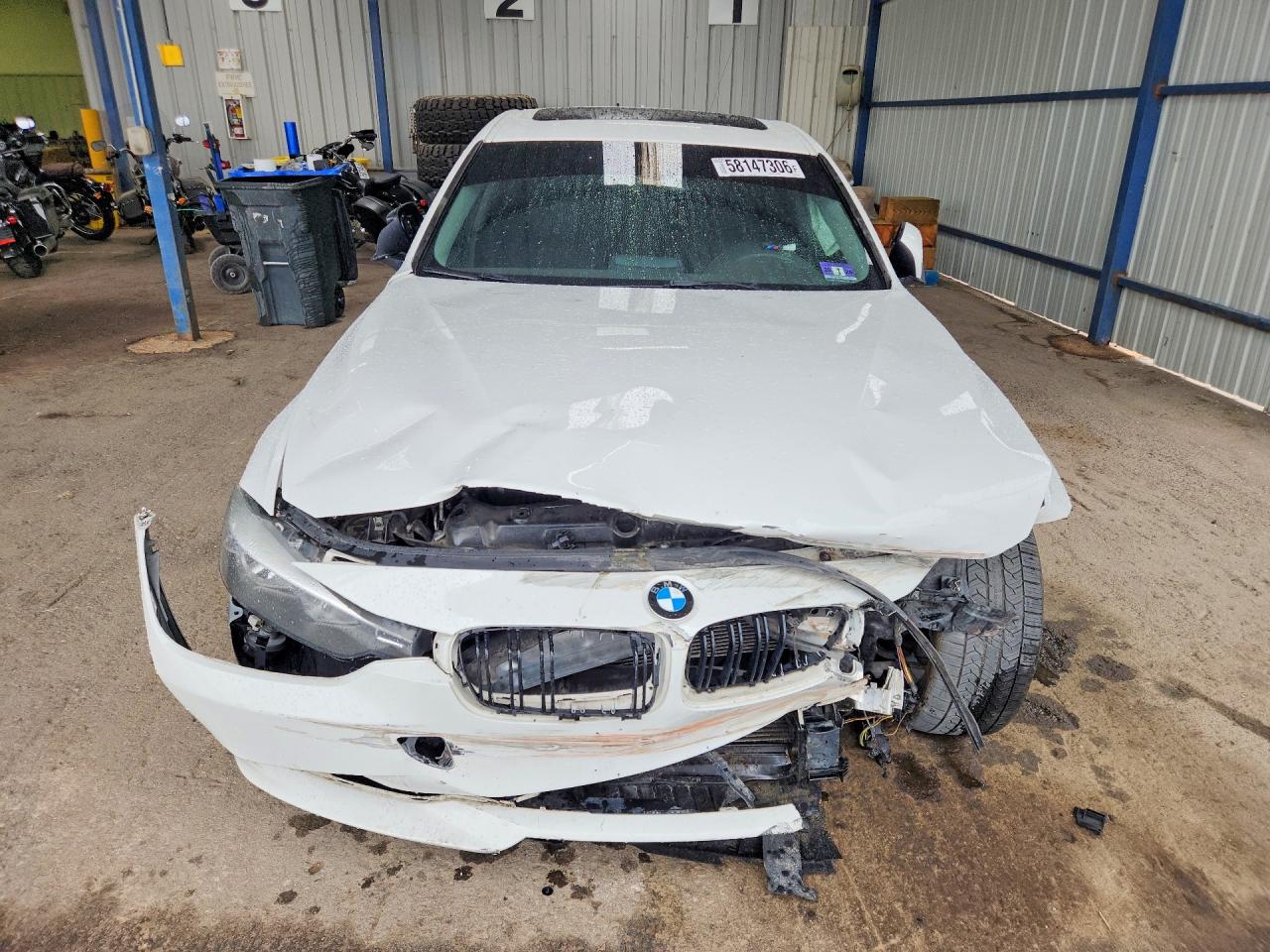 2015 Bmw 320 I Xdrive White vin: WBA3C3G53FNS73661