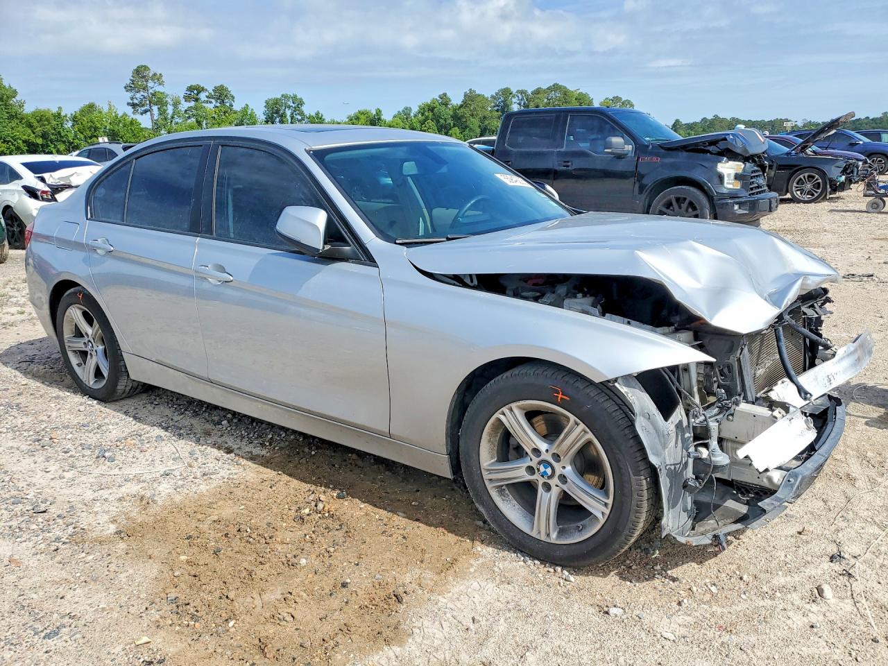 2014 Bmw 320 I Xdrive Silver vin: WBA3C3G54ENS67558