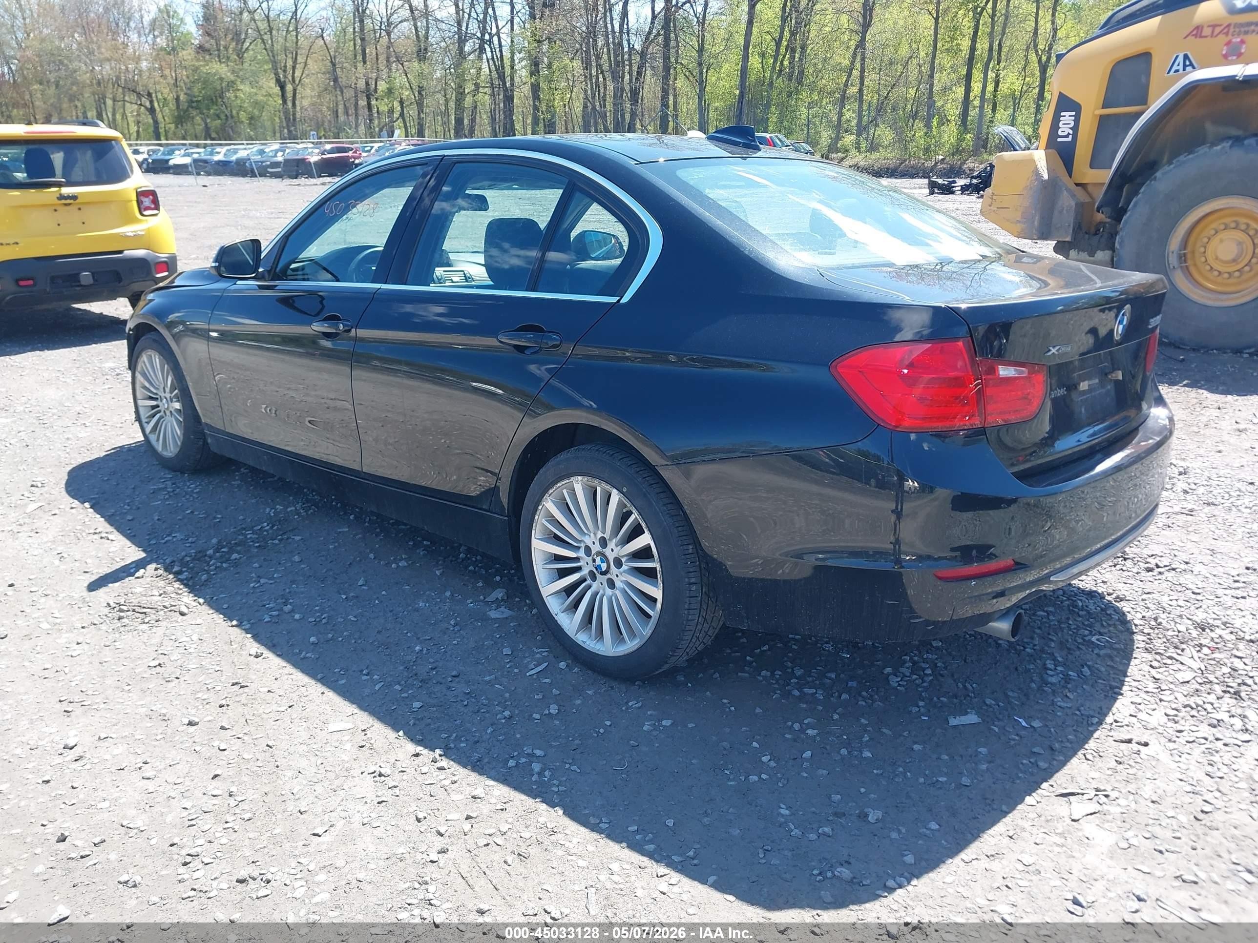 2015 Bmw 320i Xdrive Black vin: WBA3C3G54FNS73037