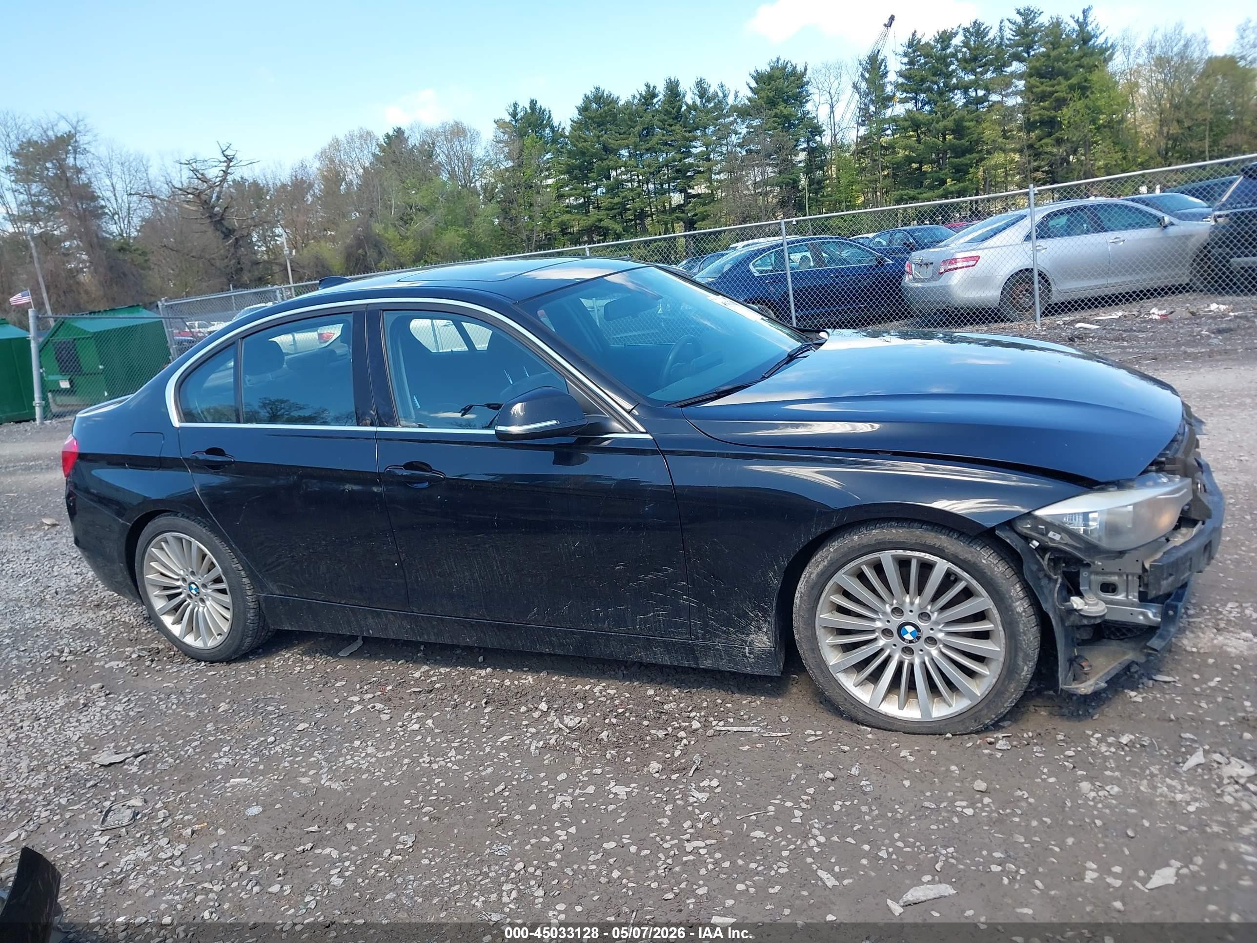 2015 Bmw 320i Xdrive Black vin: WBA3C3G54FNS73037