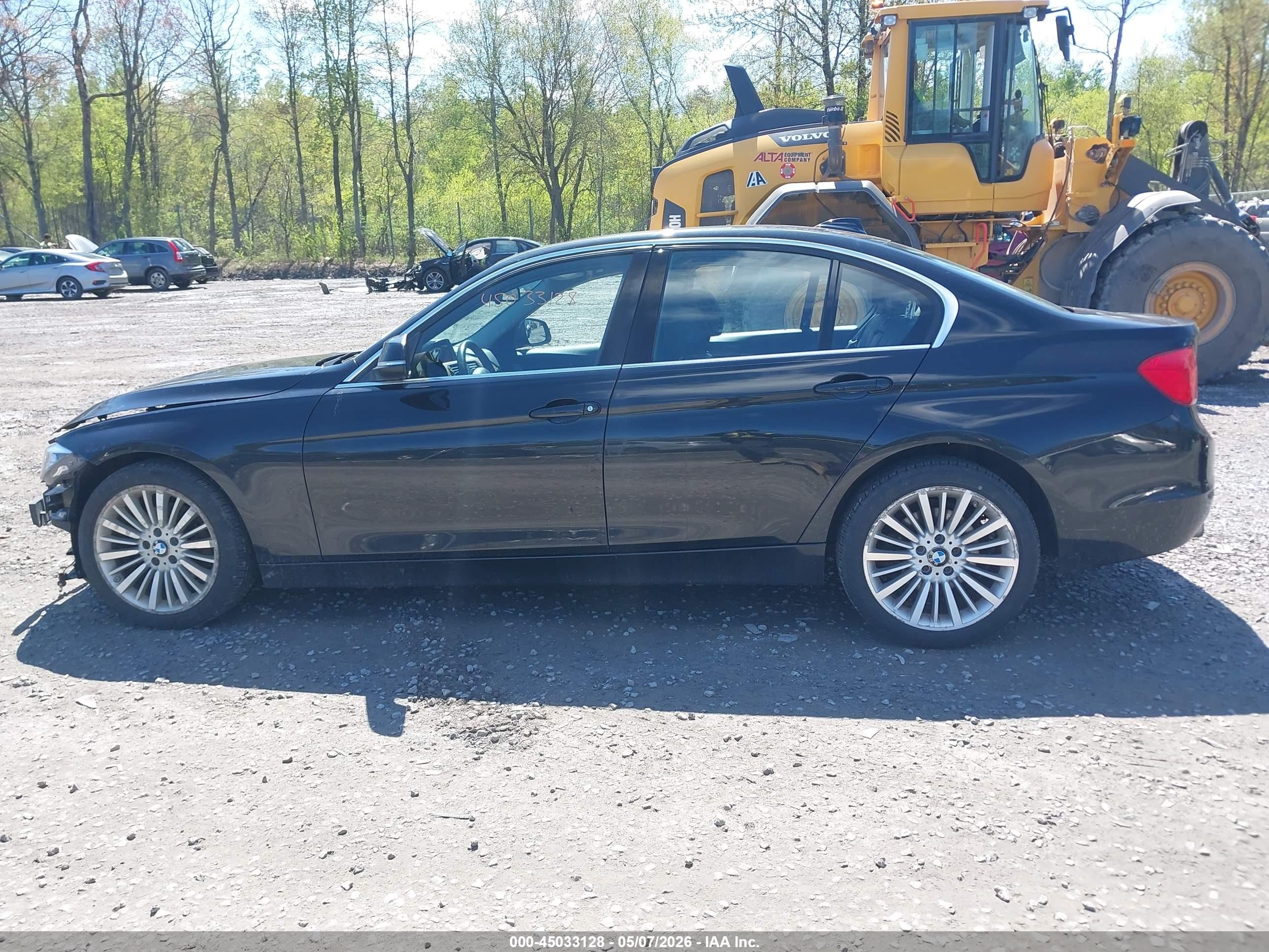 2015 Bmw 320i Xdrive Black vin: WBA3C3G54FNS73037