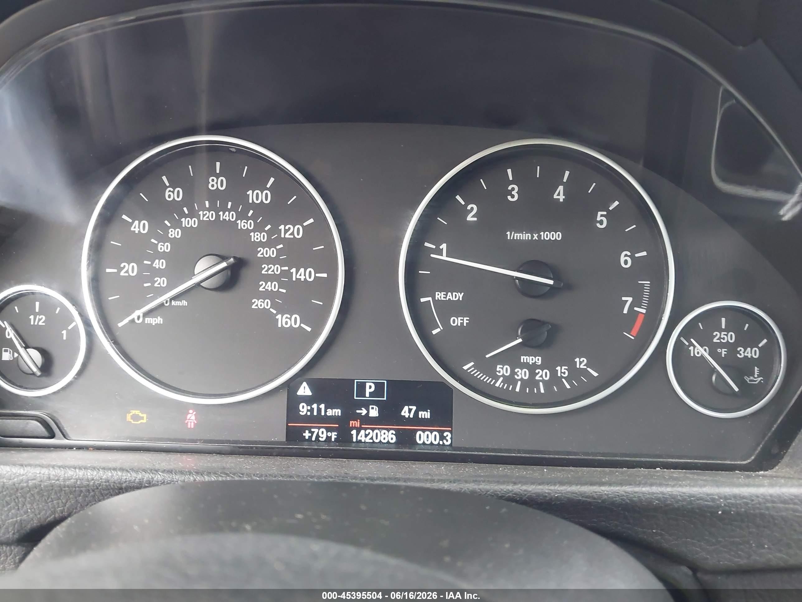2015 Bmw 320i Xdrive Black vin: WBA3C3G54FNS73801
