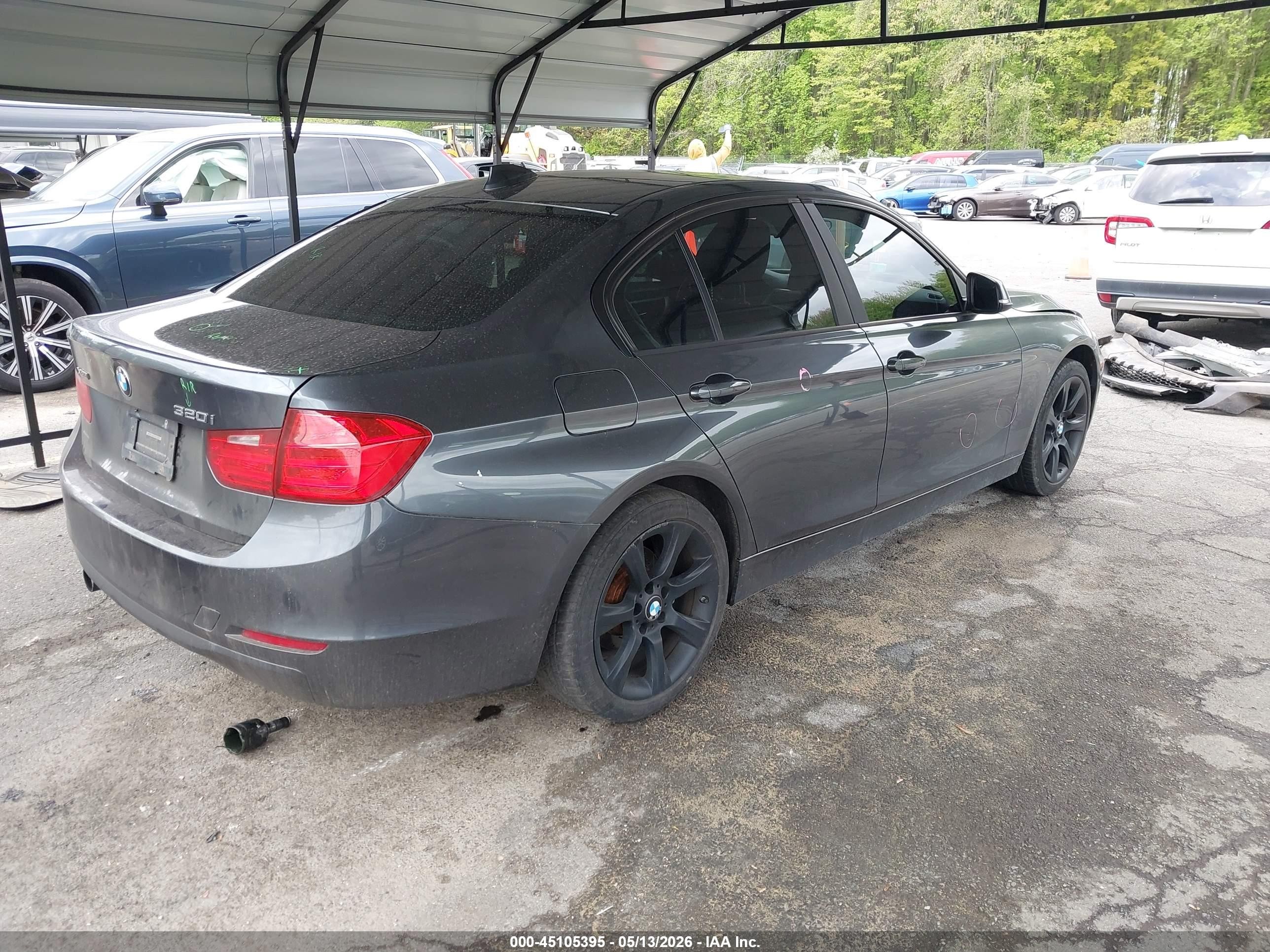 2014 Bmw 320i Xdrive Gray vin: WBA3C3G55ENS72431