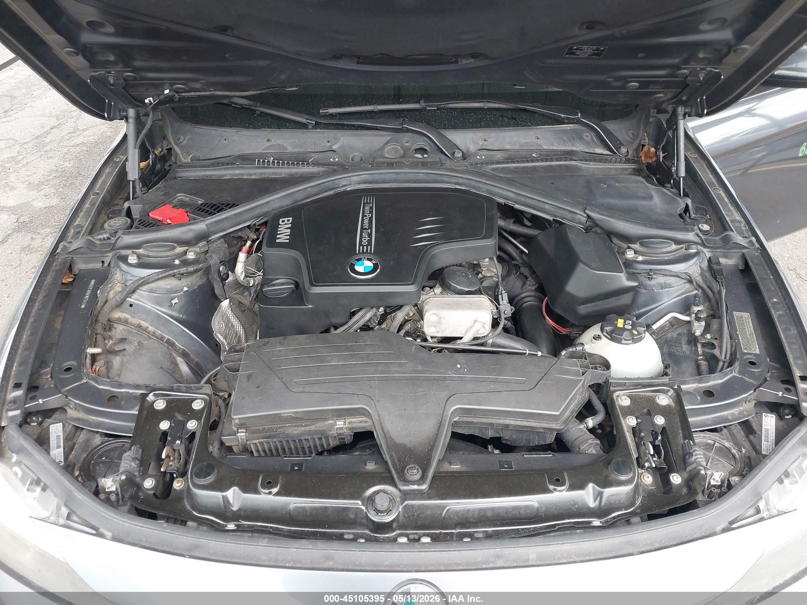 2014 Bmw 320i Xdrive Gray vin: WBA3C3G55ENS72431