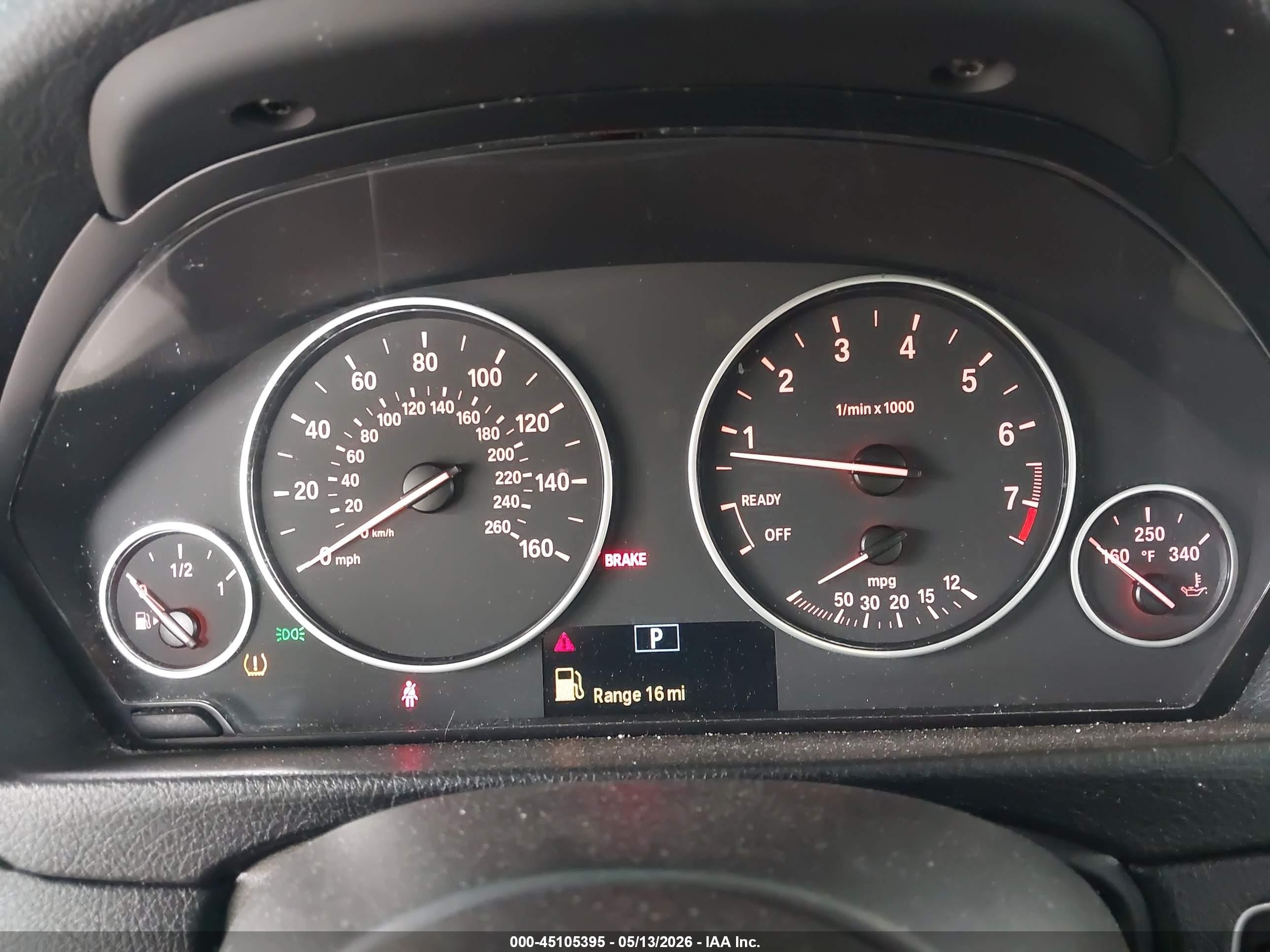 2014 Bmw 320i Xdrive Gray vin: WBA3C3G55ENS72431