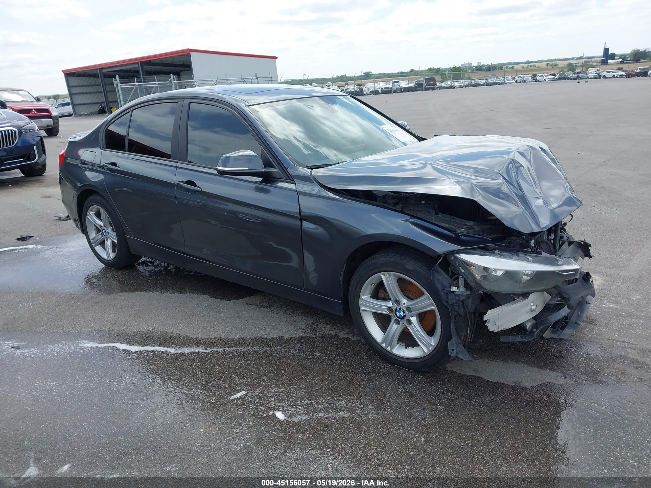 2015 Bmw 320i Xdrive Gray vin: WBA3C3G55FNS73550