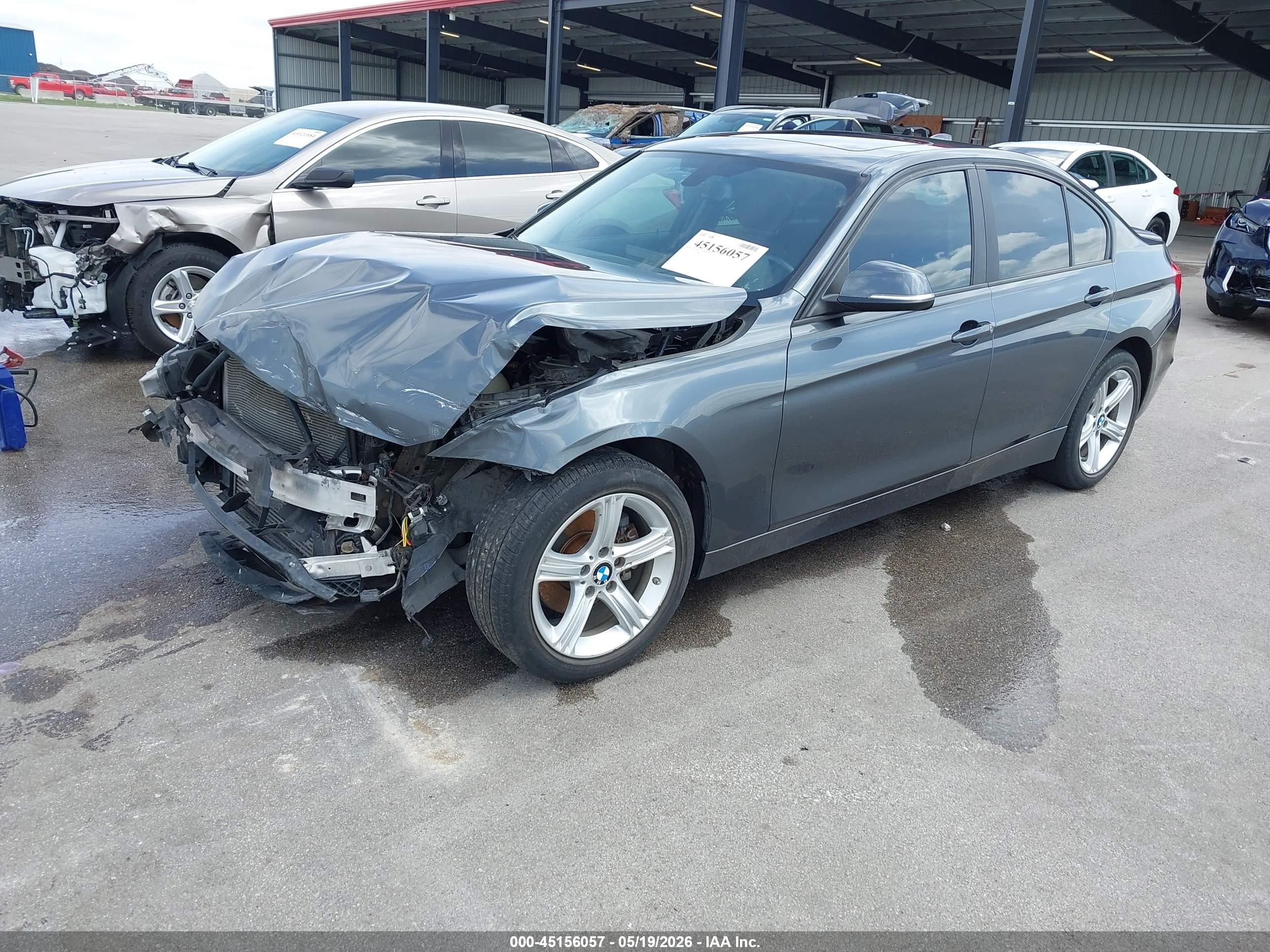 2015 Bmw 320i Xdrive Gray vin: WBA3C3G55FNS73550