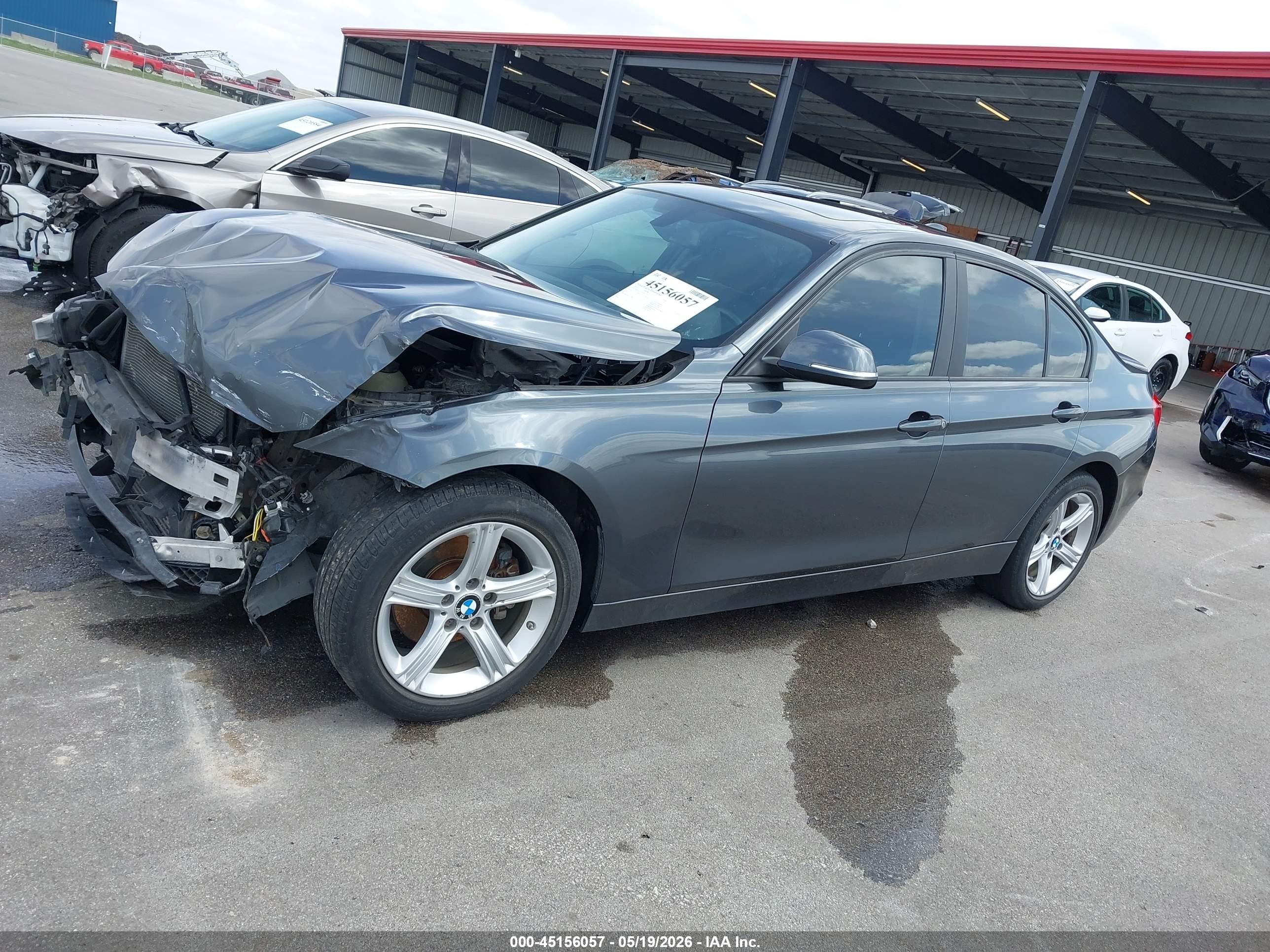 2015 Bmw 320i Xdrive Gray vin: WBA3C3G55FNS73550