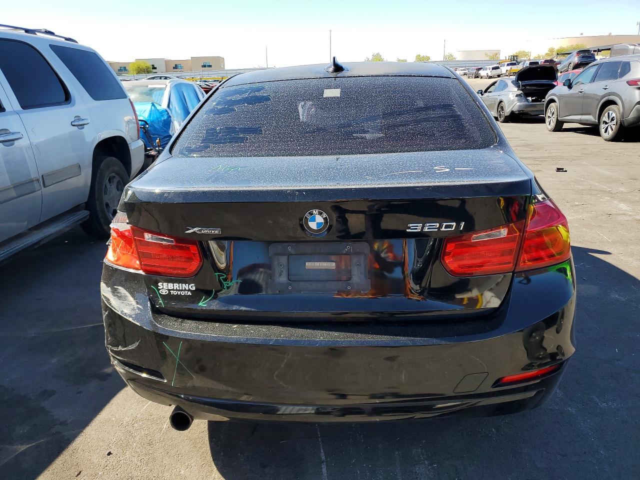 2015 Bmw 320 I Xdrive Black vin: WBA3C3G55FNT53625