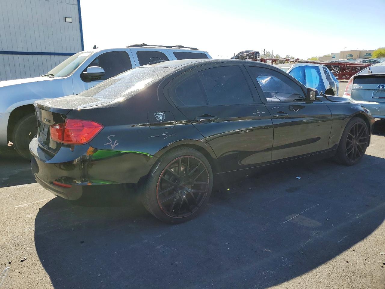 2015 Bmw 320 I Xdrive Black vin: WBA3C3G55FNT53625