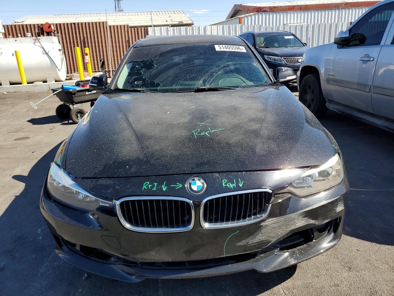 2015 Bmw 320 I Xdrive Black vin: WBA3C3G55FNT53625