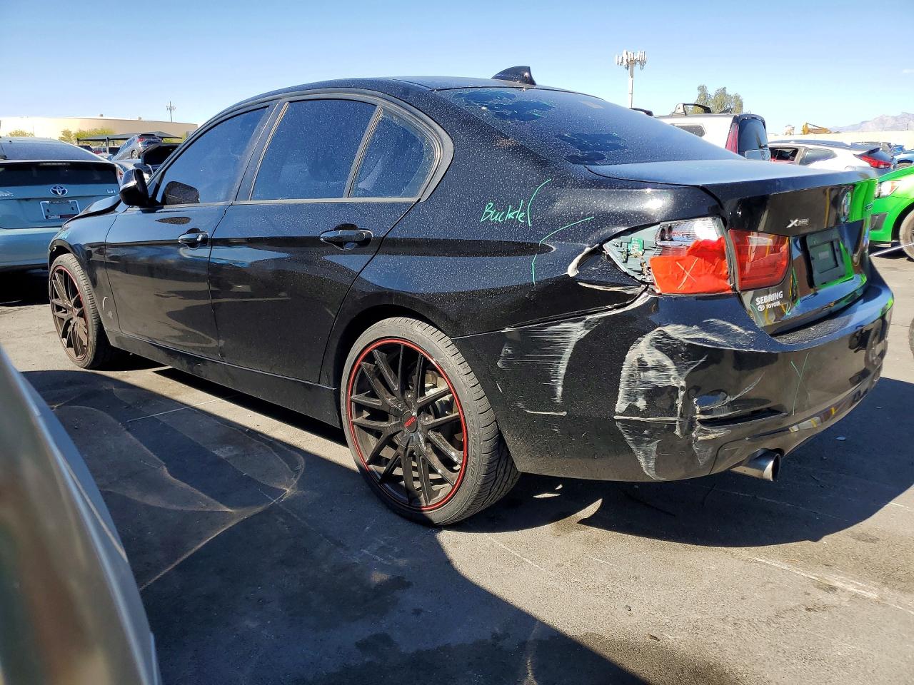 2015 Bmw 320 I Xdrive Black vin: WBA3C3G55FNT53625