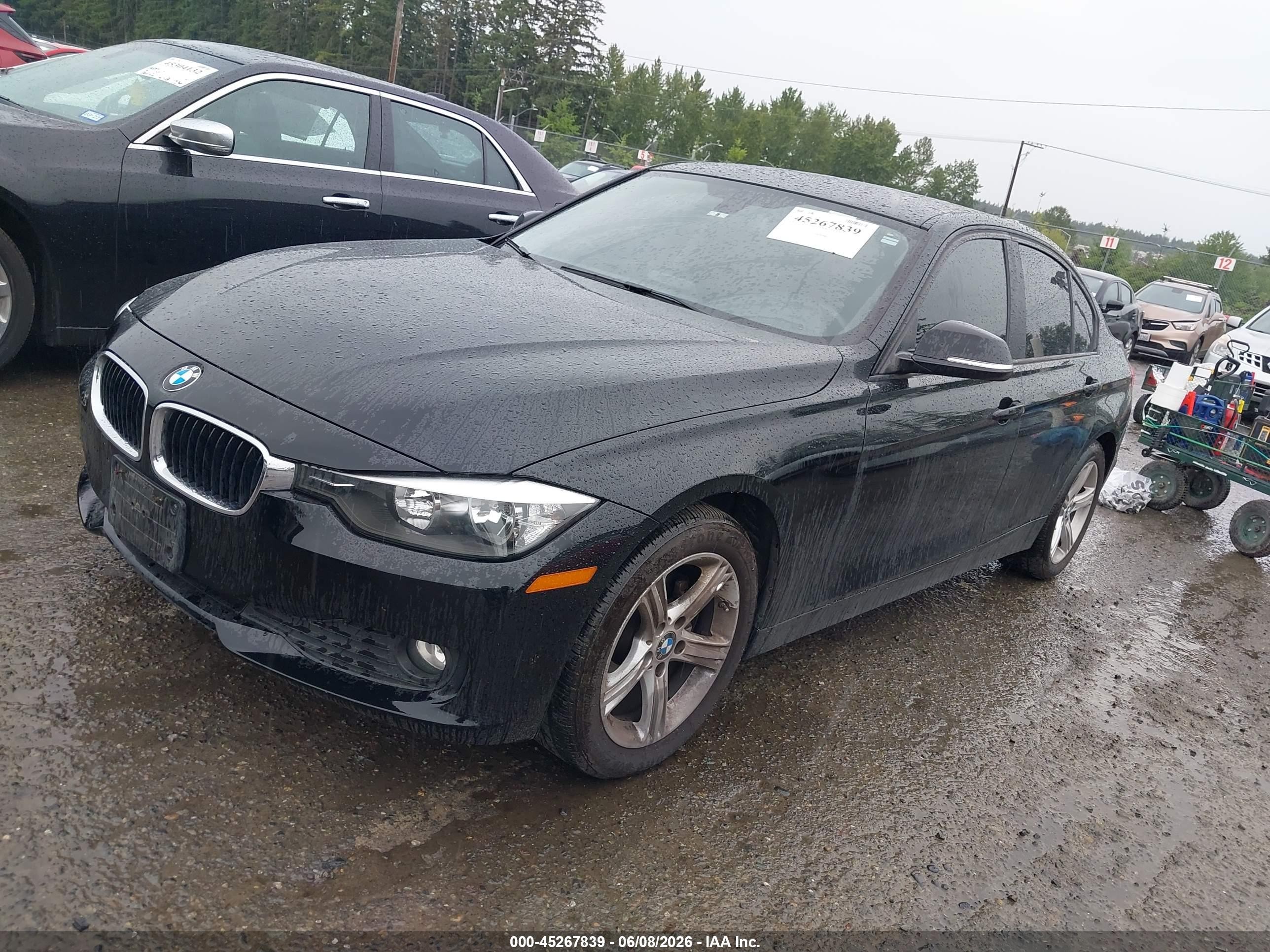 2014 Bmw 320i Xdrive Black vin: WBA3C3G56ENR25719