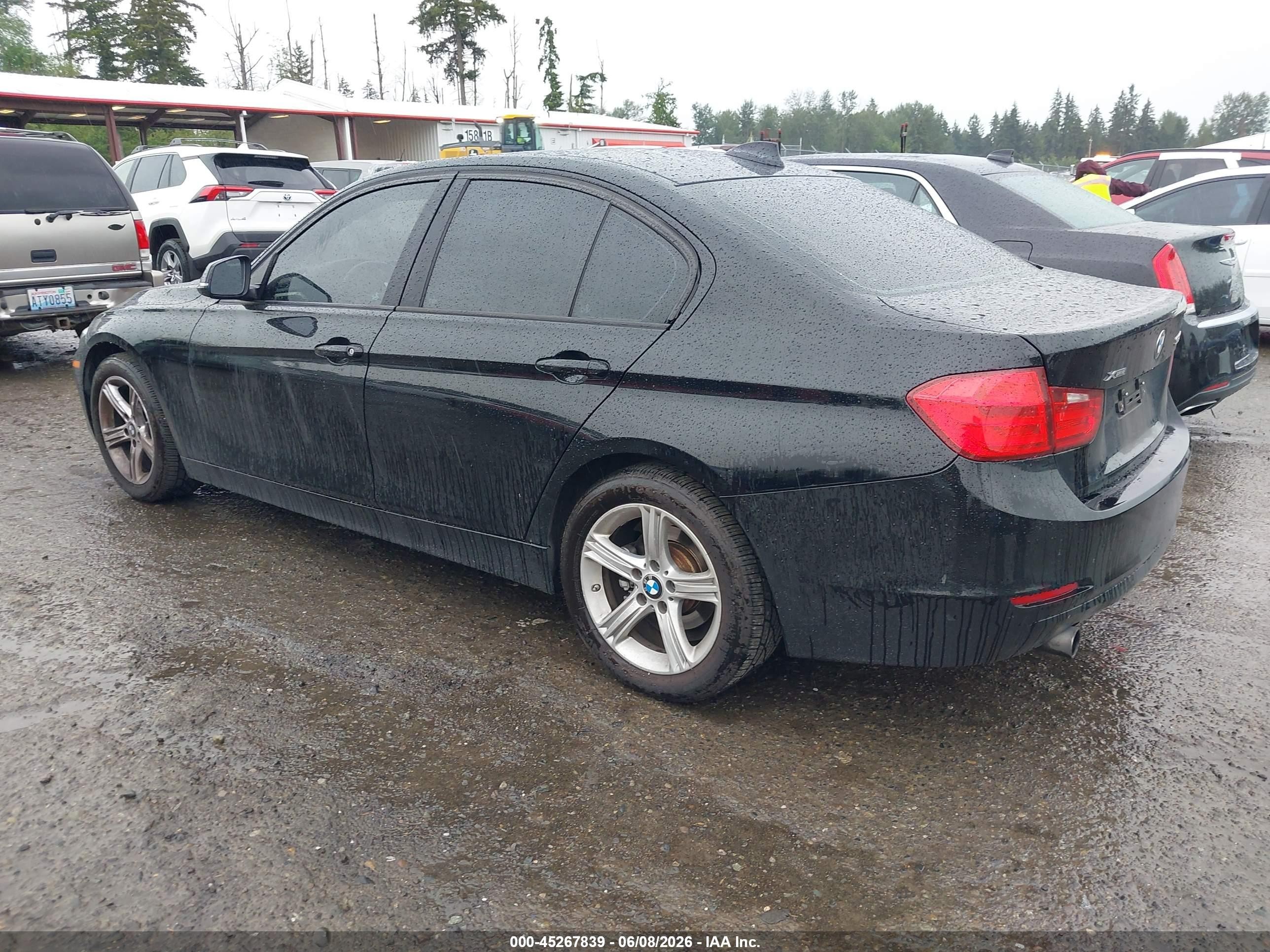 2014 Bmw 320i Xdrive Black vin: WBA3C3G56ENR25719