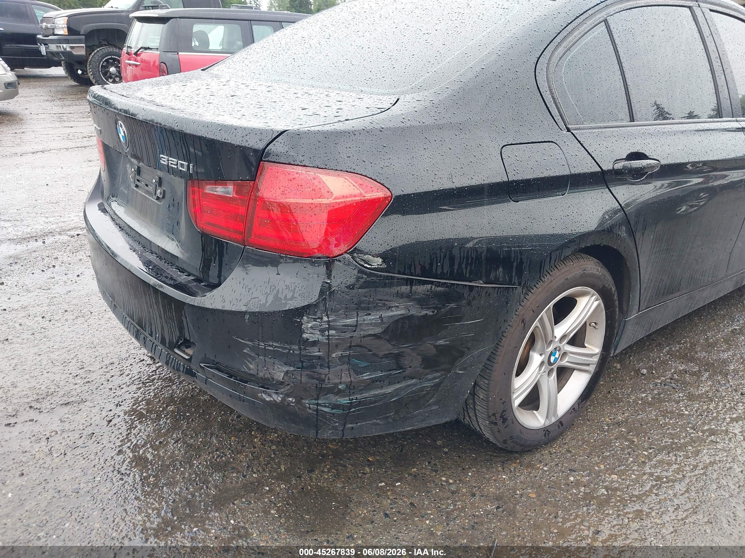 2014 Bmw 320i Xdrive Black vin: WBA3C3G56ENR25719