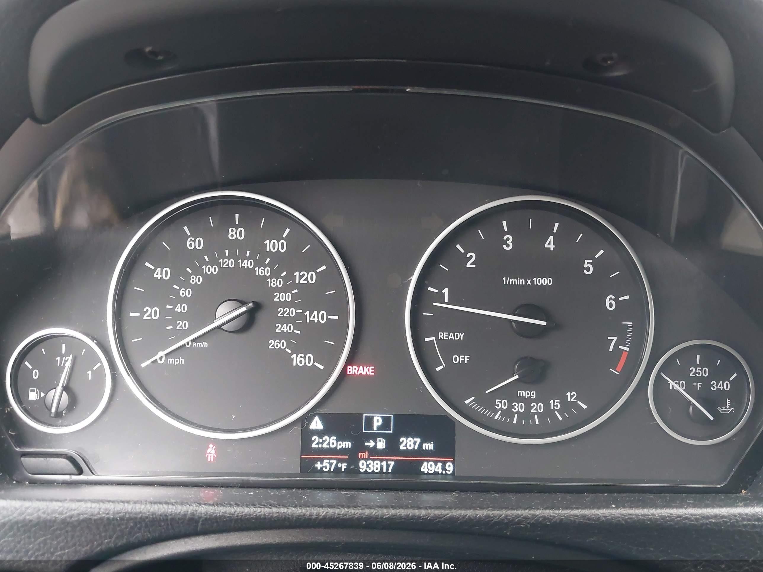 2014 Bmw 320i Xdrive Black vin: WBA3C3G56ENR25719