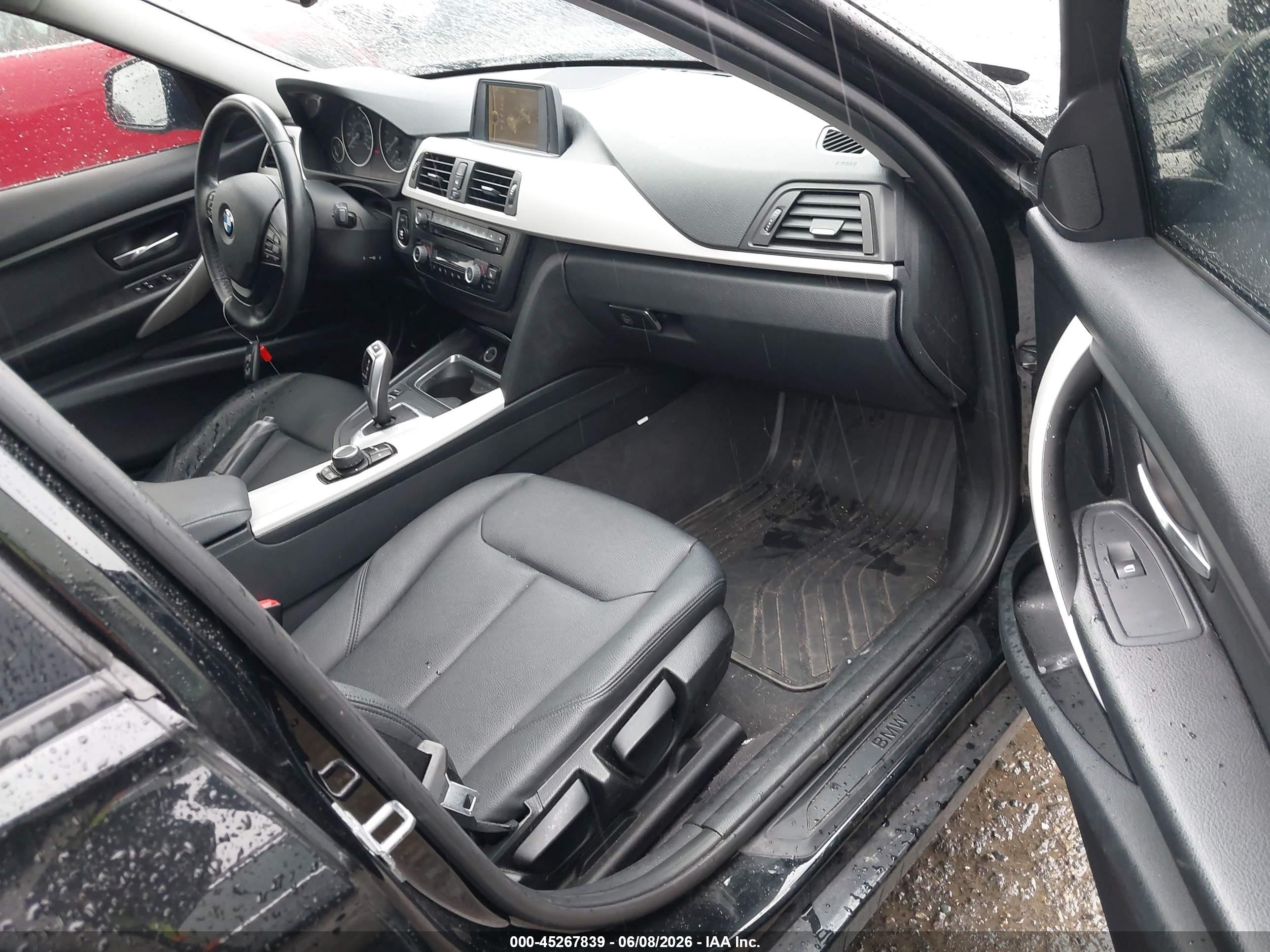 2014 Bmw 320i Xdrive Black vin: WBA3C3G56ENR25719