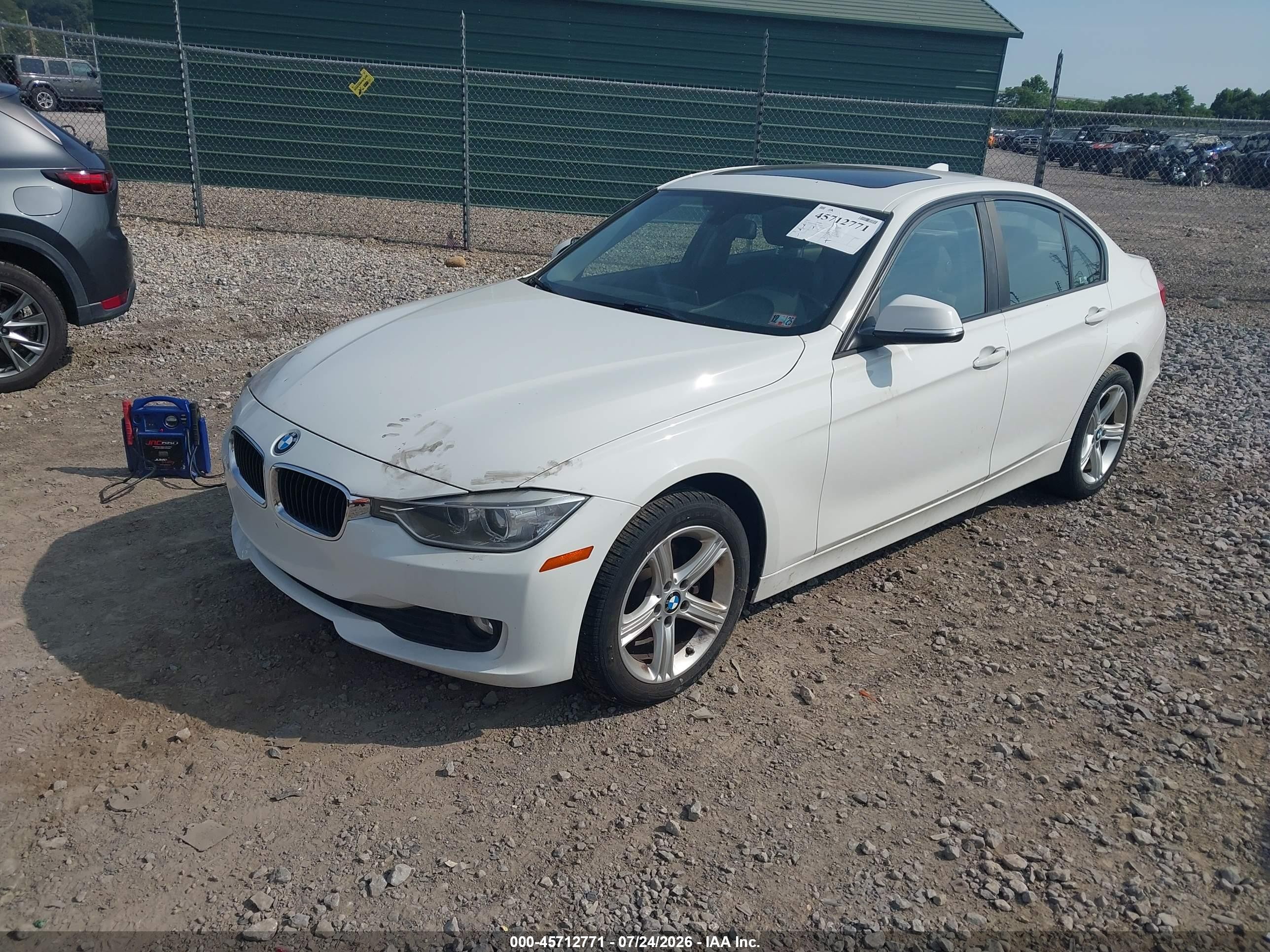 2015 Bmw 320i Xdrive White vin: WBA3C3G56FNS76232