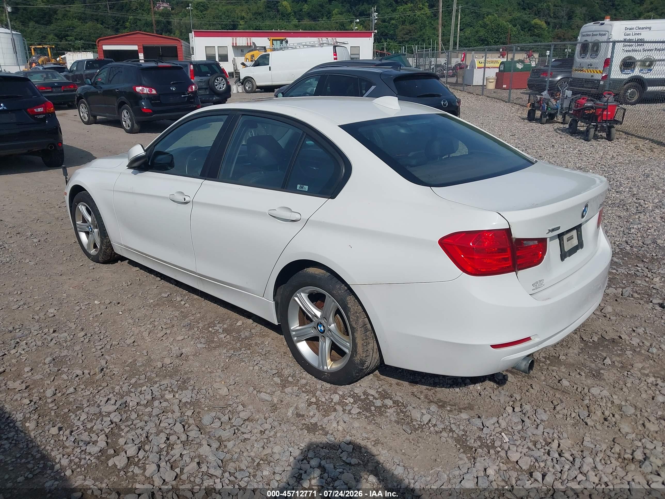 2015 Bmw 320i Xdrive White vin: WBA3C3G56FNS76232