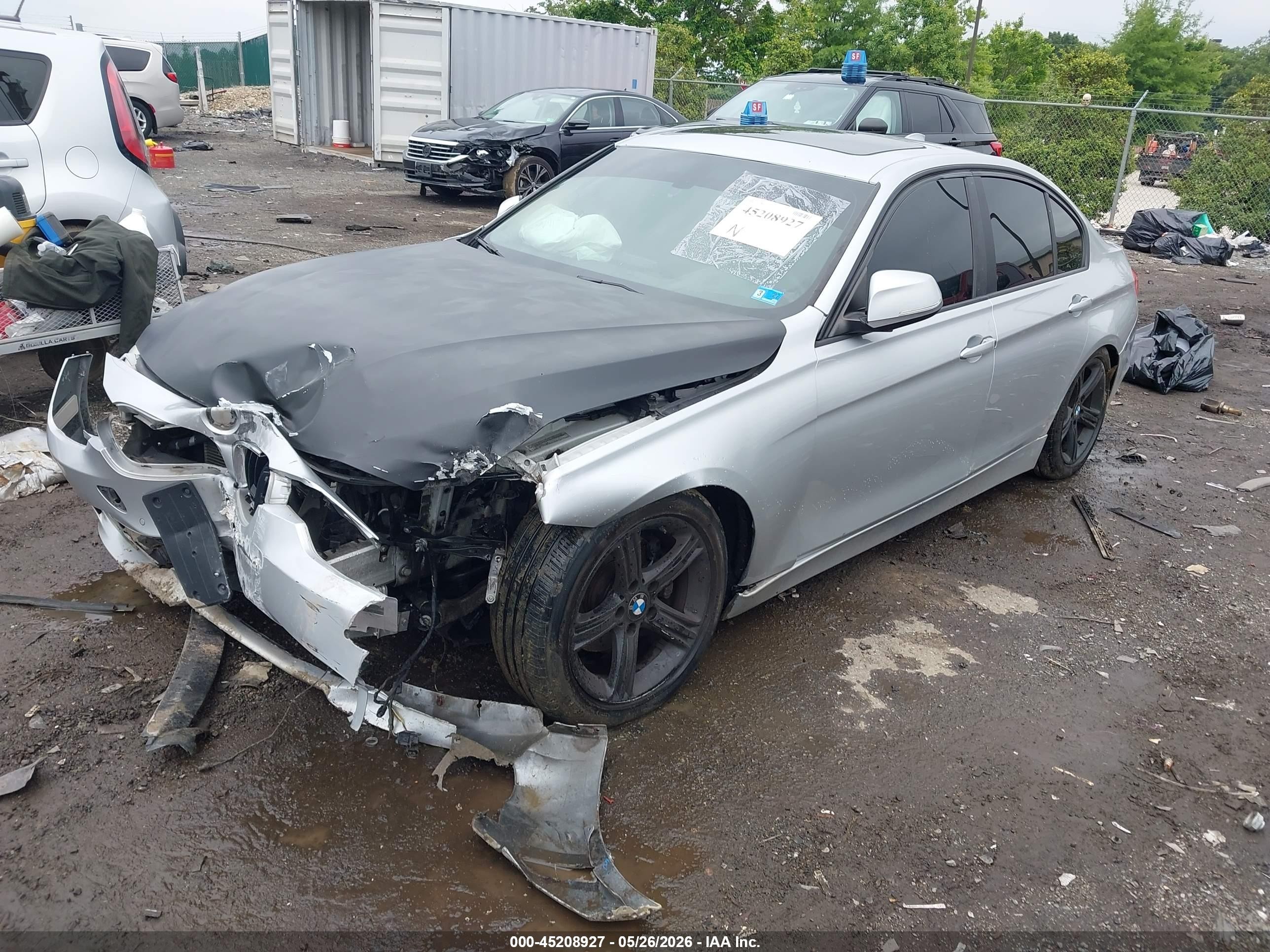 2015 Bmw 320i Xdrive Silver vin: WBA3C3G56FNT51429