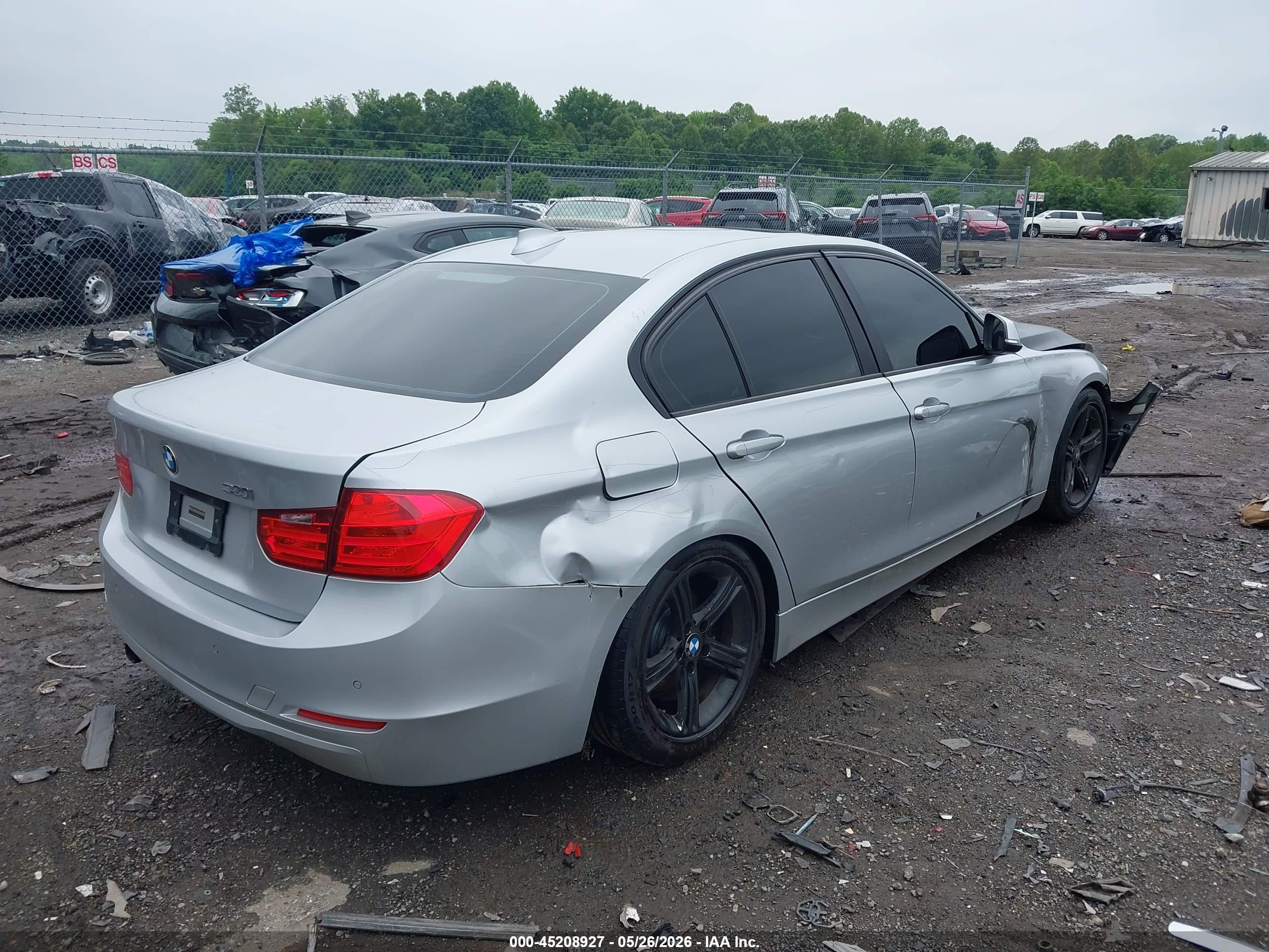 2015 Bmw 320i Xdrive Silver vin: WBA3C3G56FNT51429