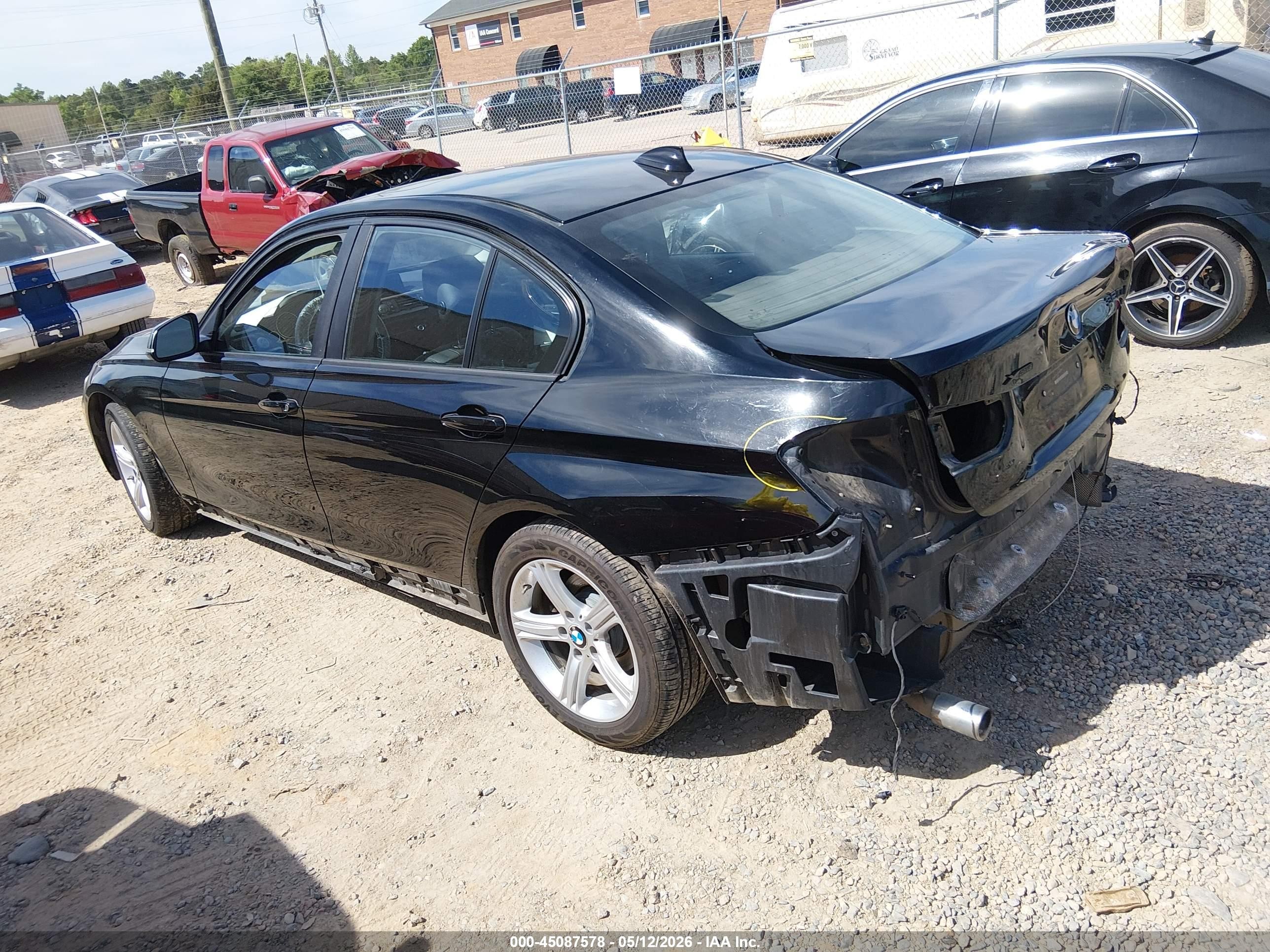 2015 Bmw 320i Xdrive Black vin: WBA3C3G57FNS76319
