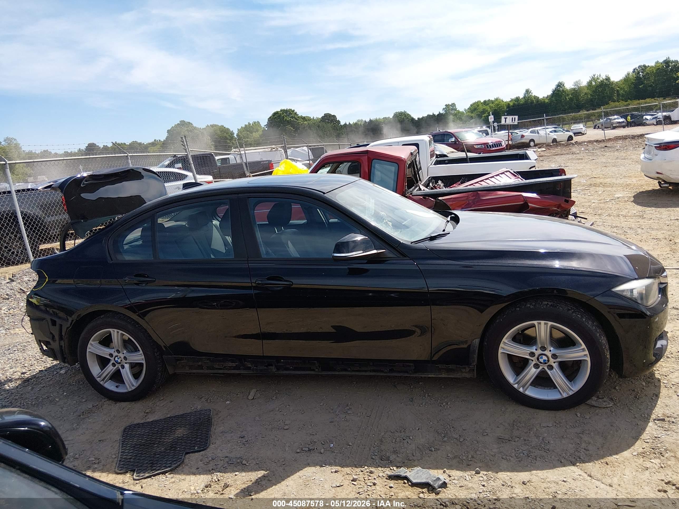 2015 Bmw 320i Xdrive Black vin: WBA3C3G57FNS76319