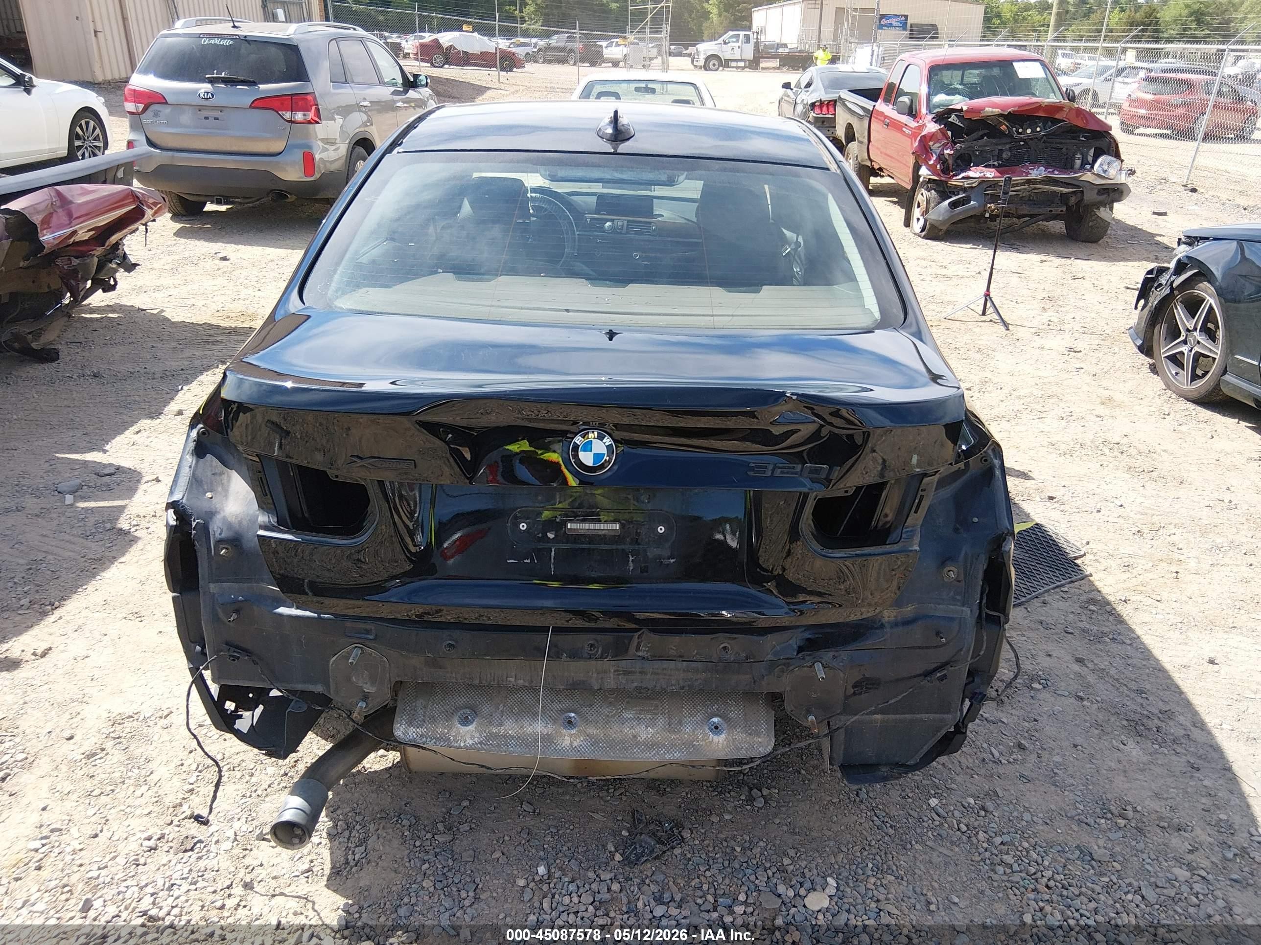 2015 Bmw 320i Xdrive Black vin: WBA3C3G57FNS76319