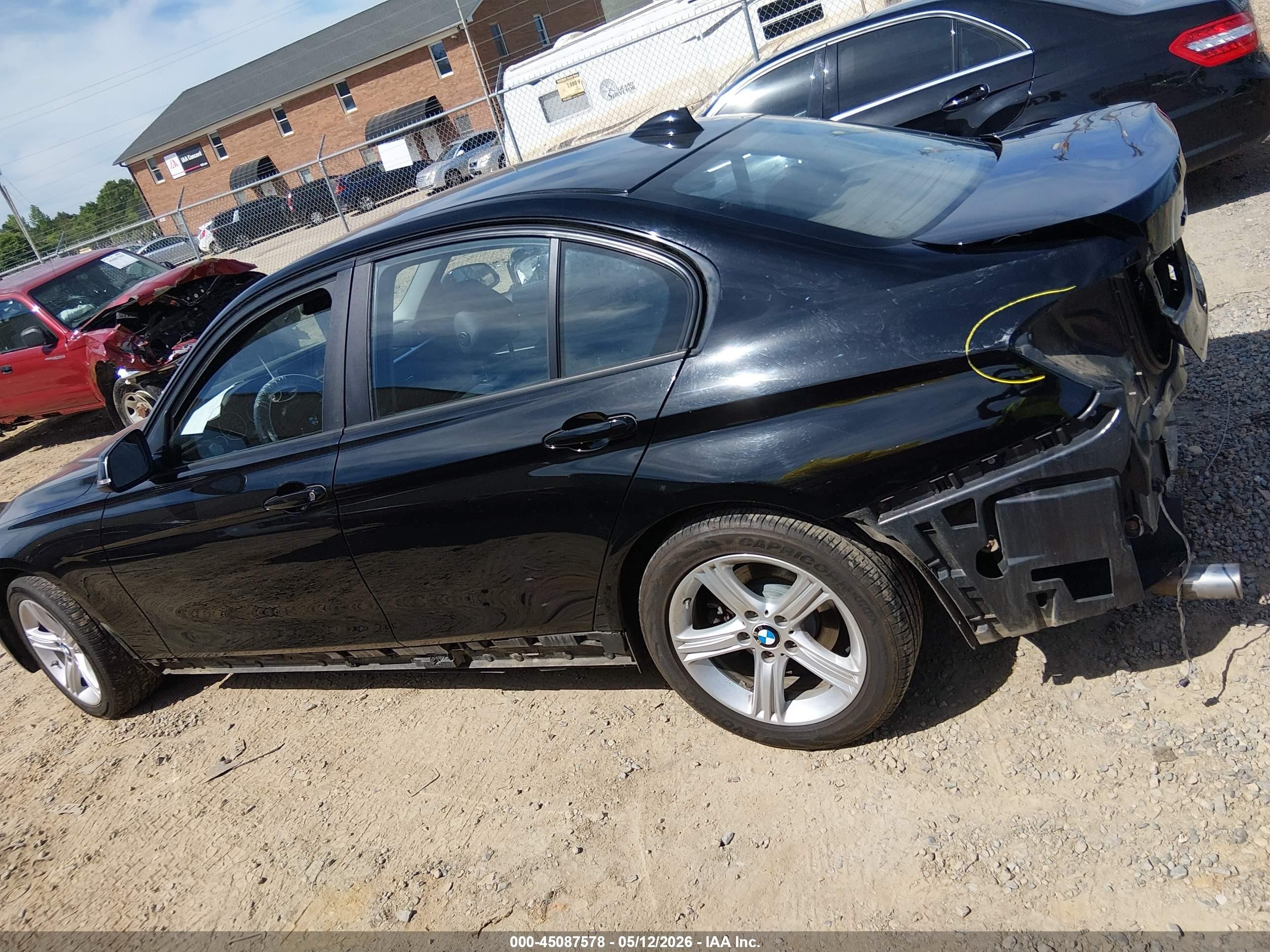 2015 Bmw 320i Xdrive Black vin: WBA3C3G57FNS76319