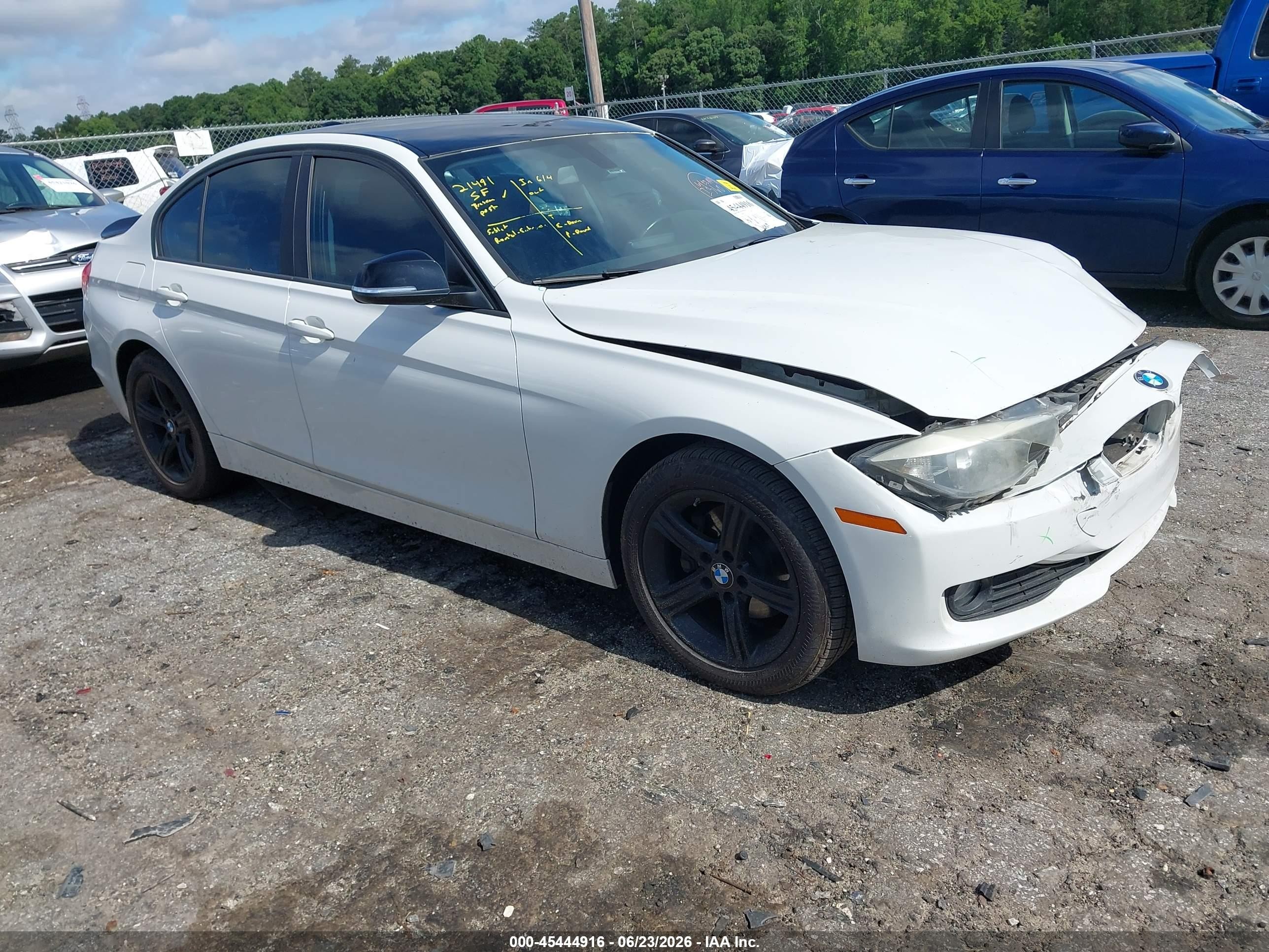 2015 Bmw 320i Xdrive White vin: WBA3C3G57FNT51679