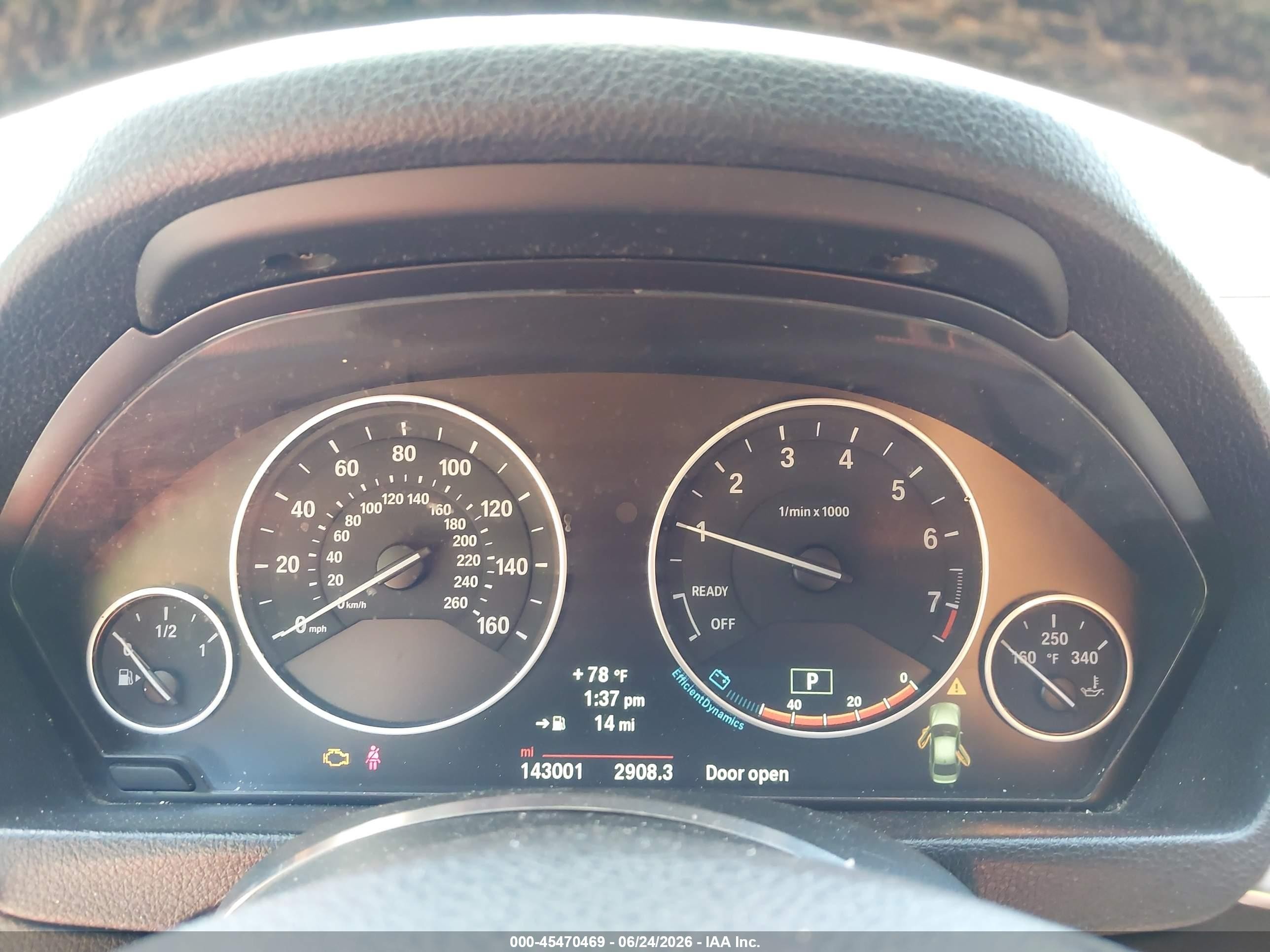 2014 Bmw 320i Xdrive Black vin: WBA3C3G58ENS68065