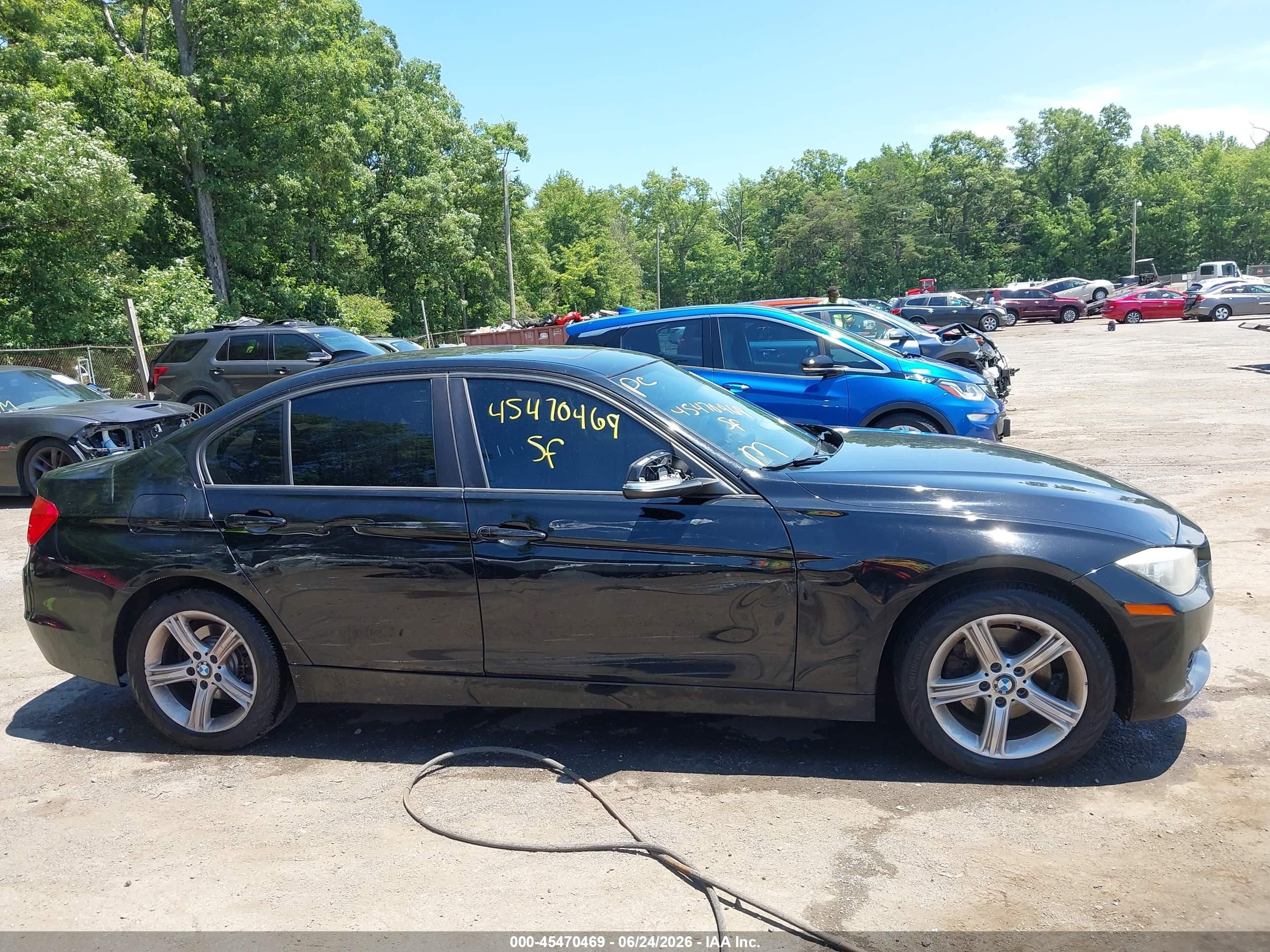 2014 Bmw 320i Xdrive Black vin: WBA3C3G58ENS68065